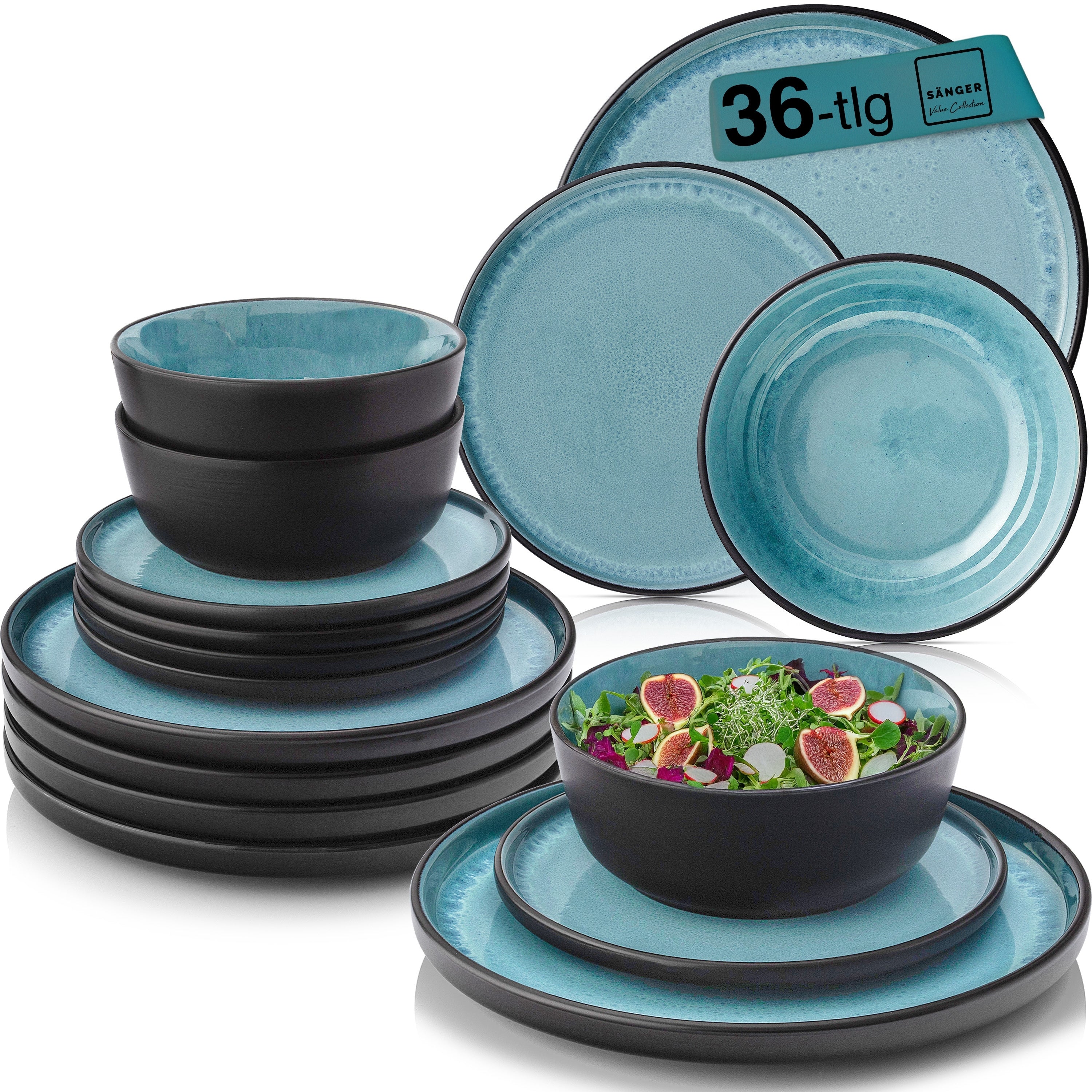 SÄNGER Tafelservice Granada- 36 teilig aus Steingut