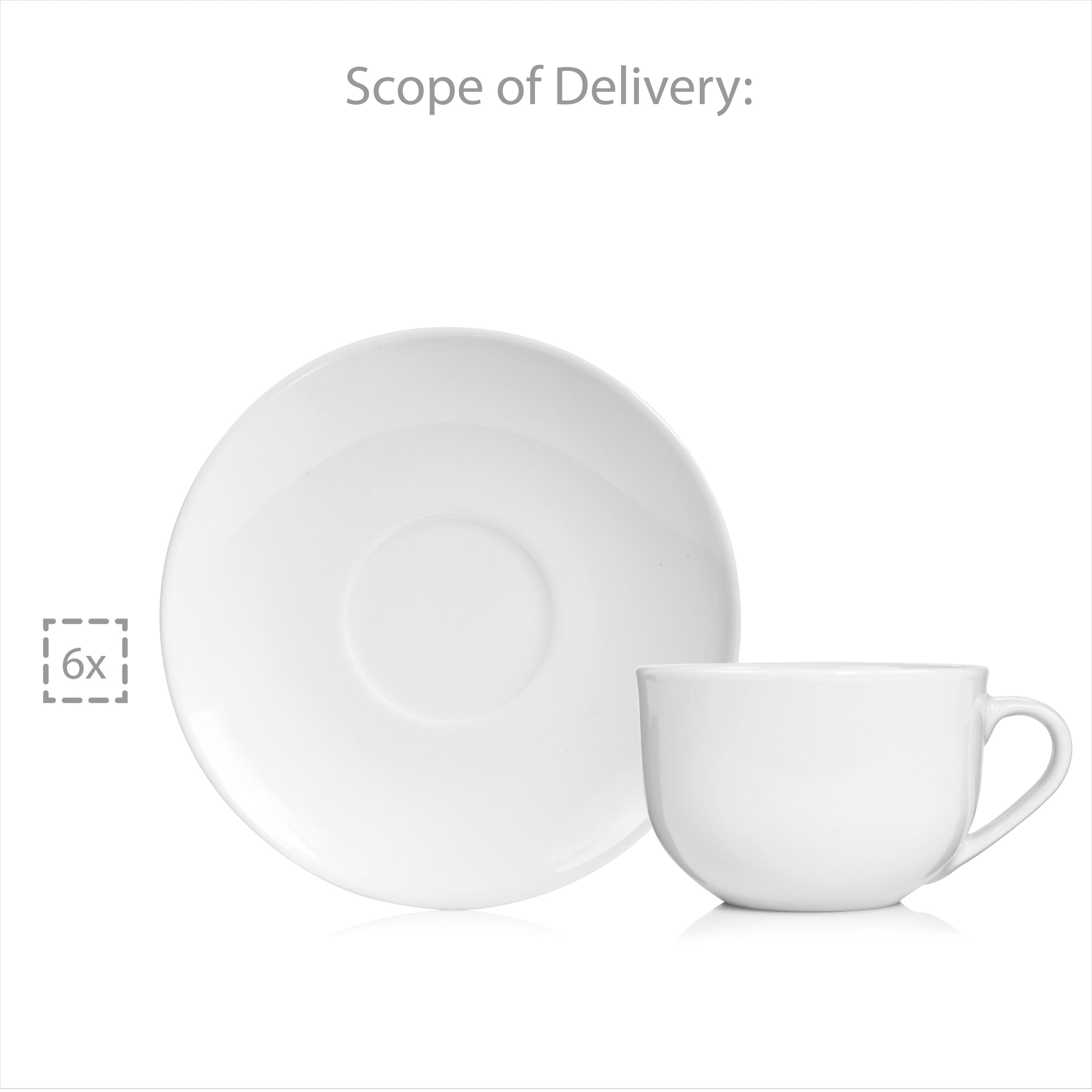 Sänger Kaffeetassen Set New Port mit Untertassen 12 teilig