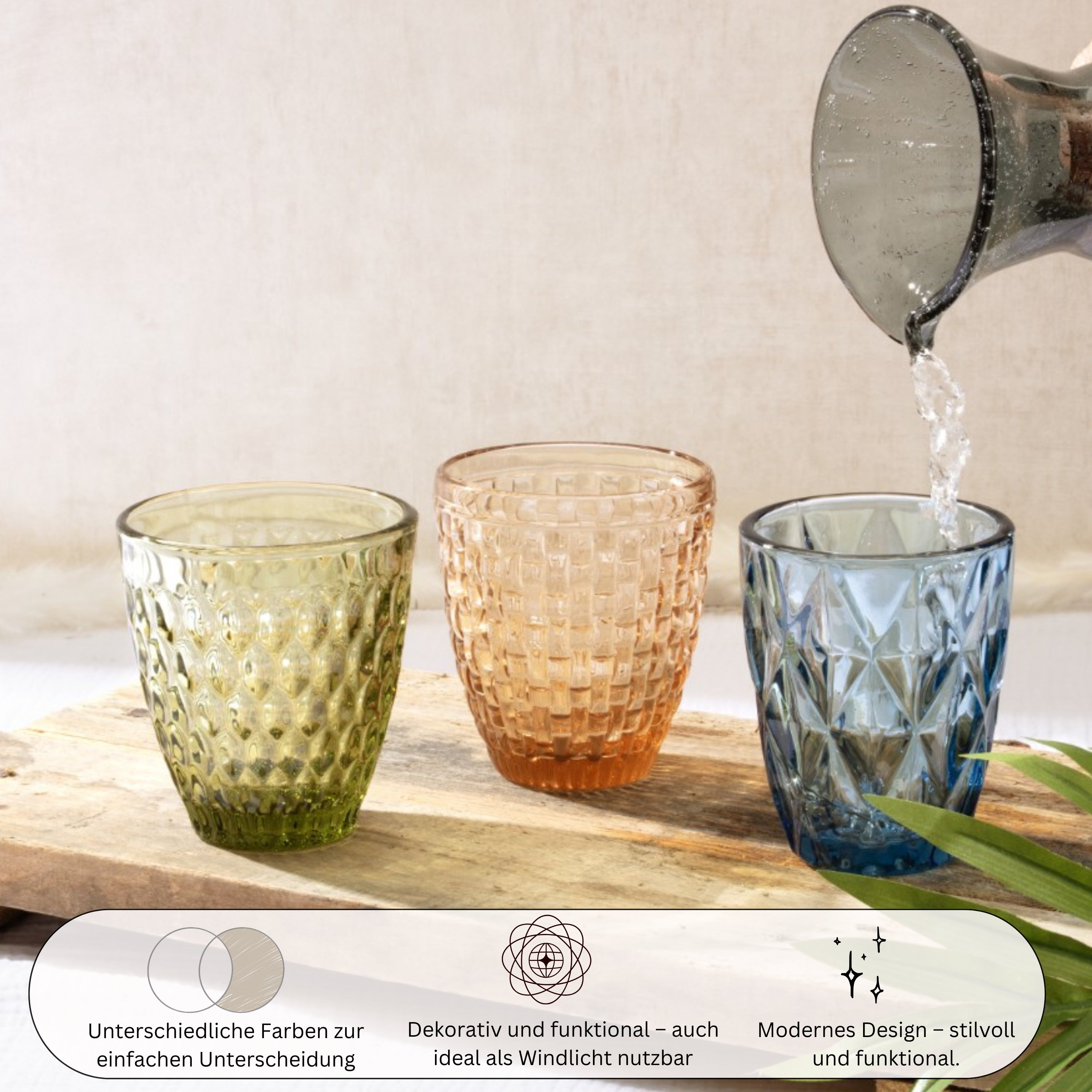 SÄNGER Trinkgläser Set Porto 6 teilig