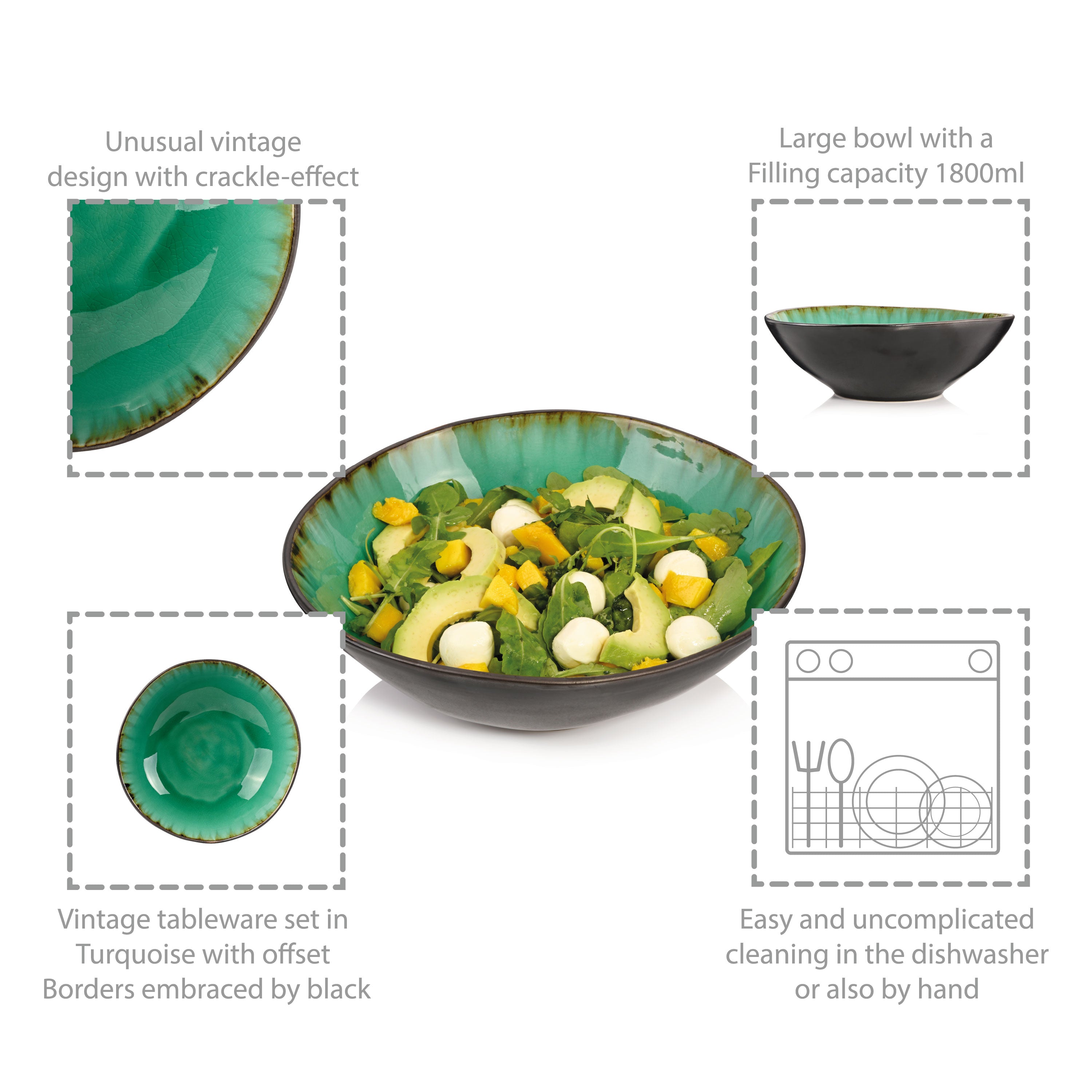 SÄNGER Salatschale Palm Beach