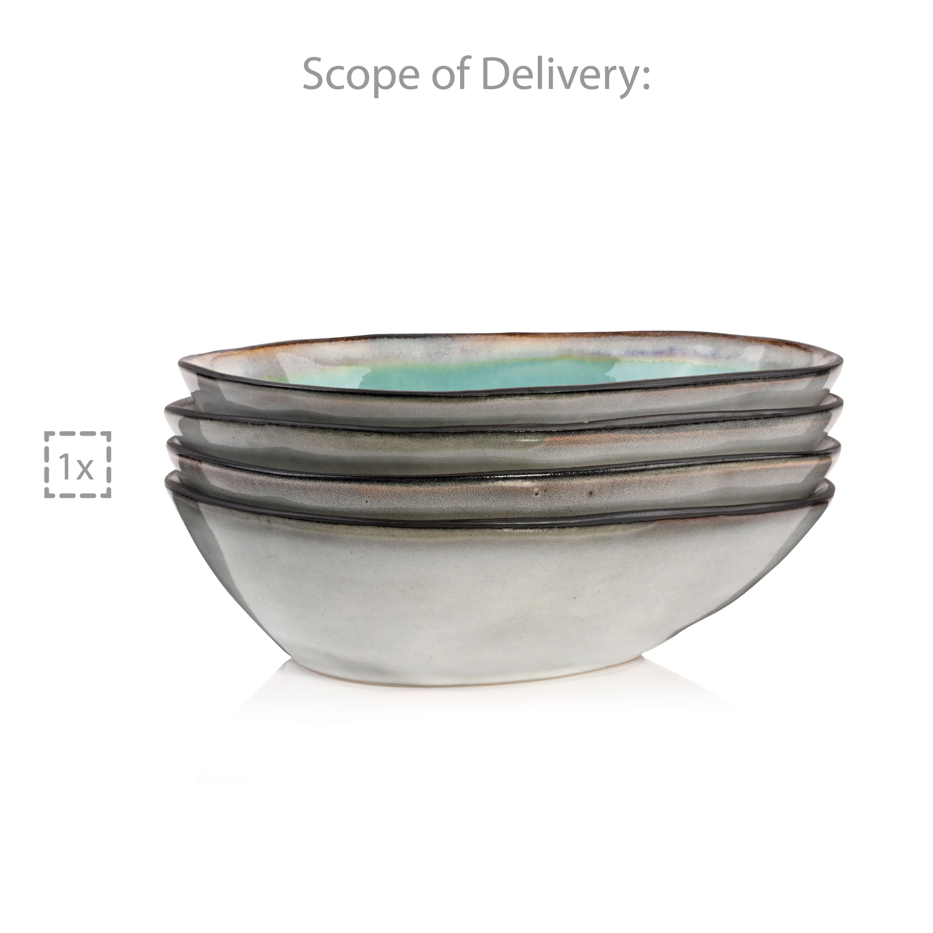 SÄNGER | Pasta Bowl Set Capri of 4