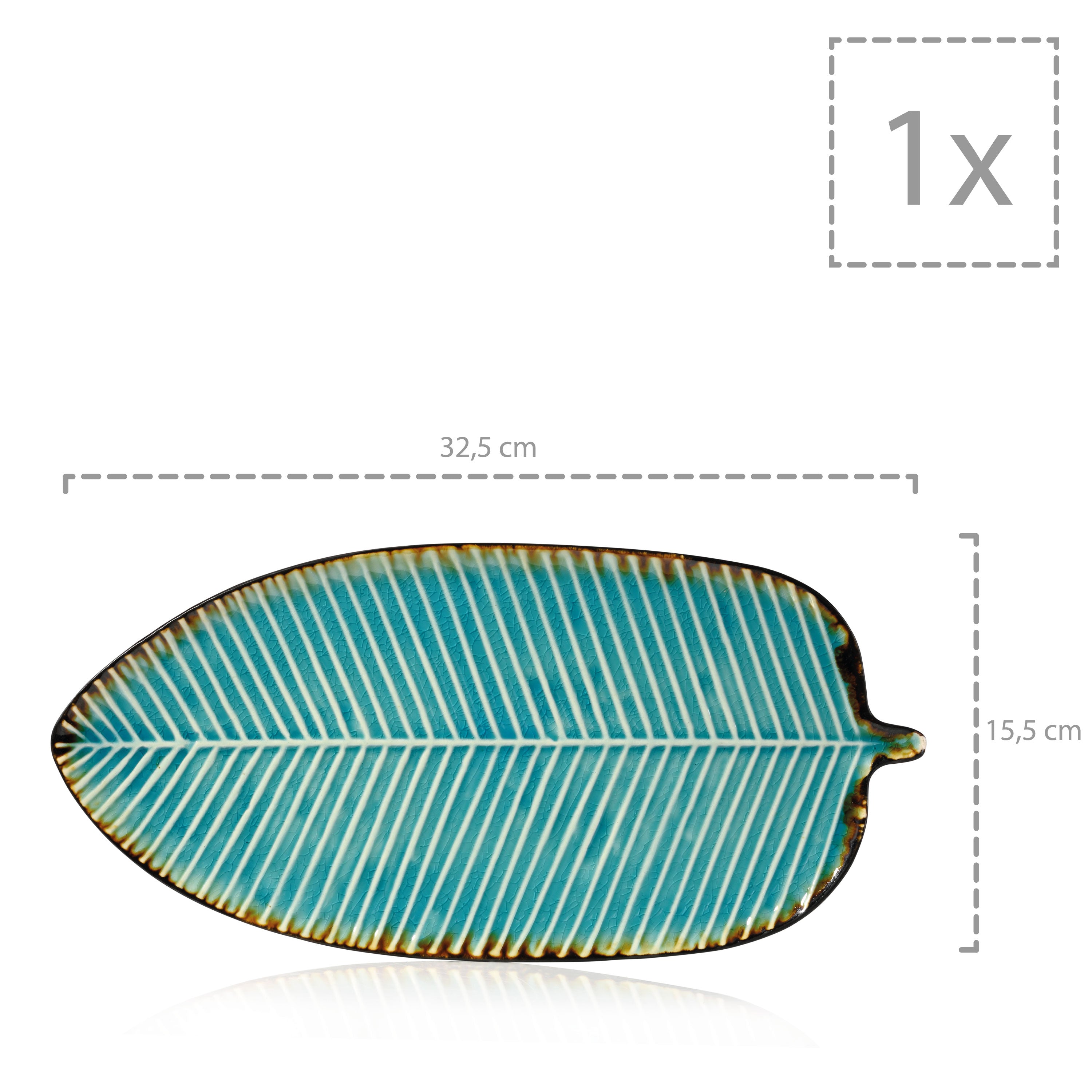 SÄNGER Servierteller Capri Blattoptik