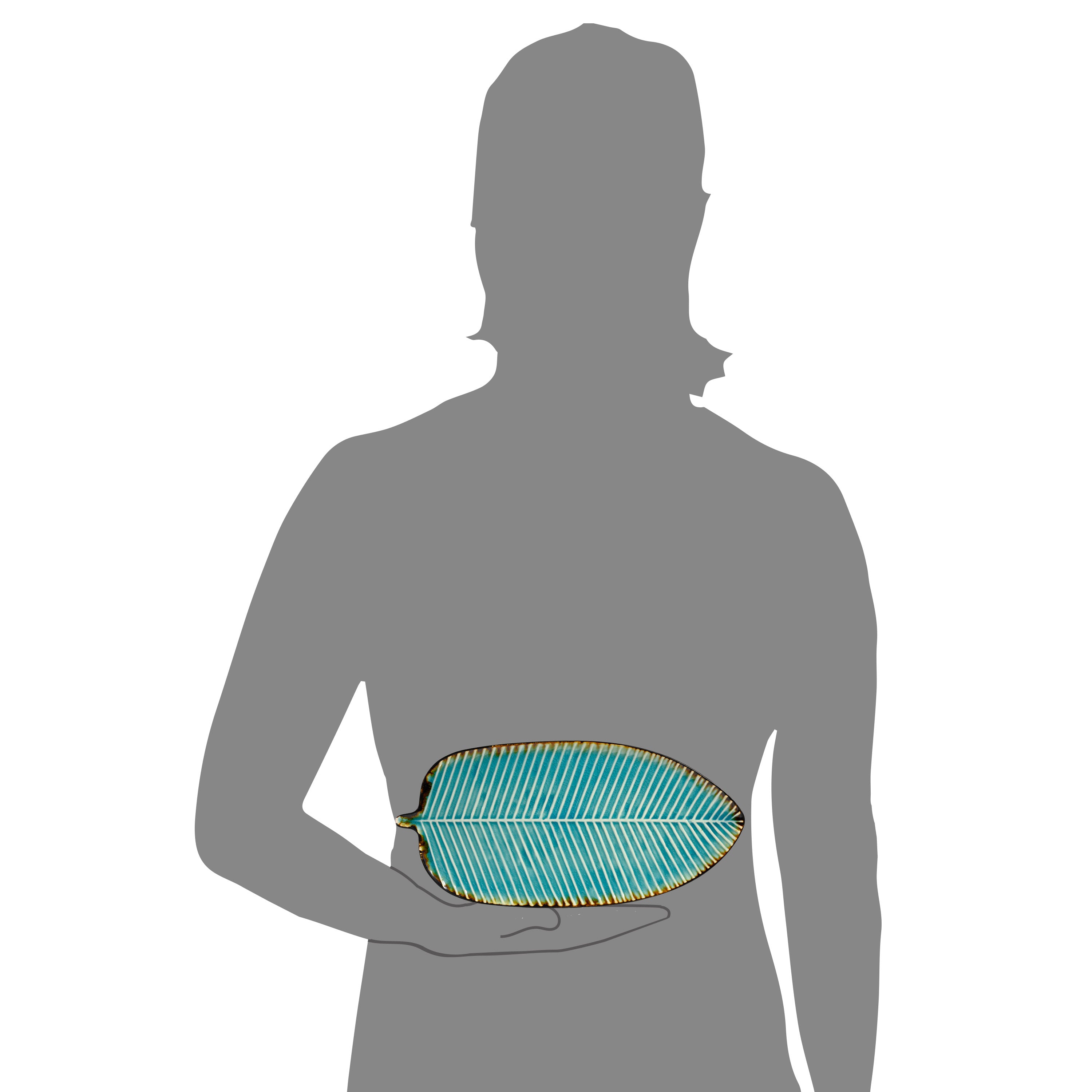 SÄNGER Servierteller Capri Blattoptik