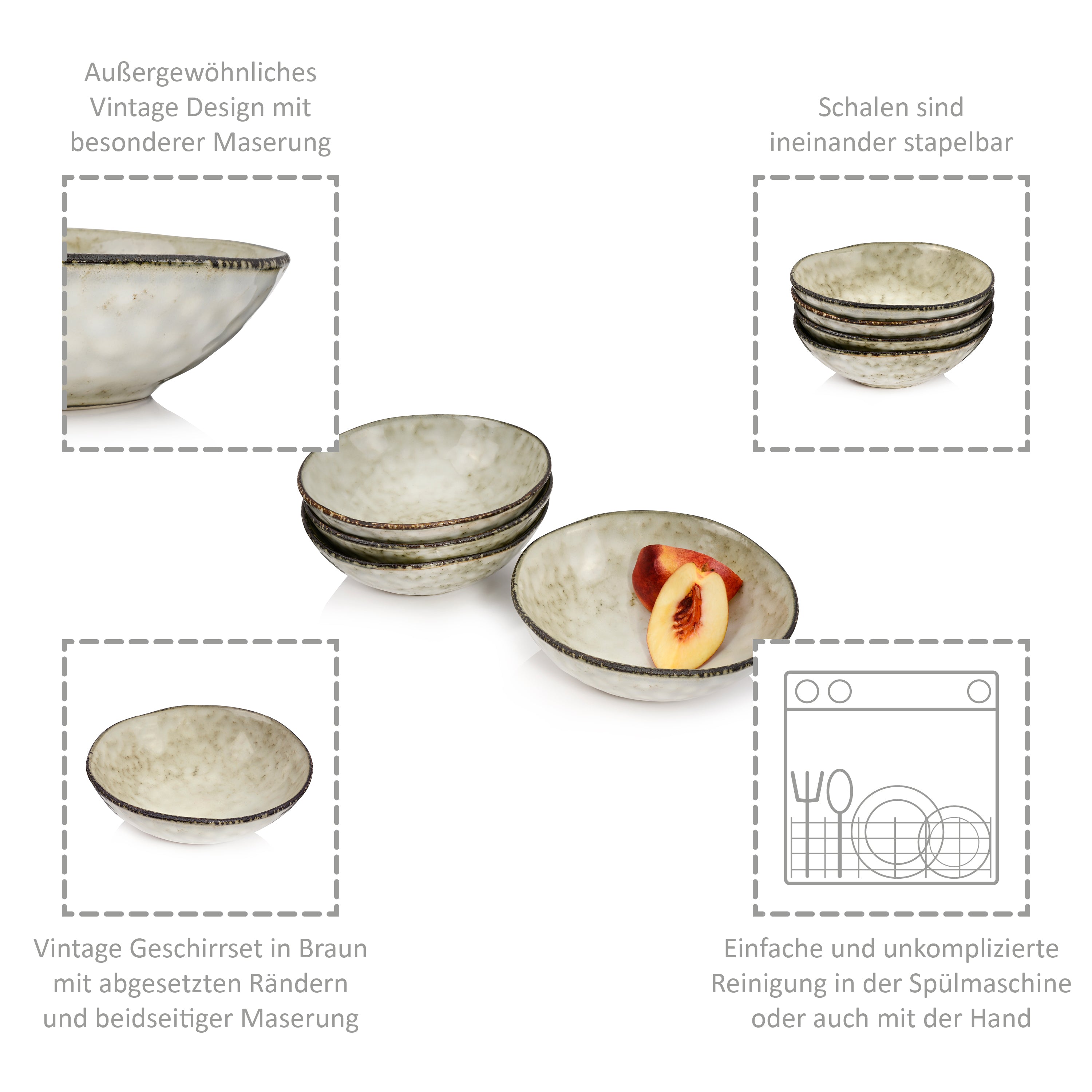 SÄNGER Schalenset Pompei 4 teilig