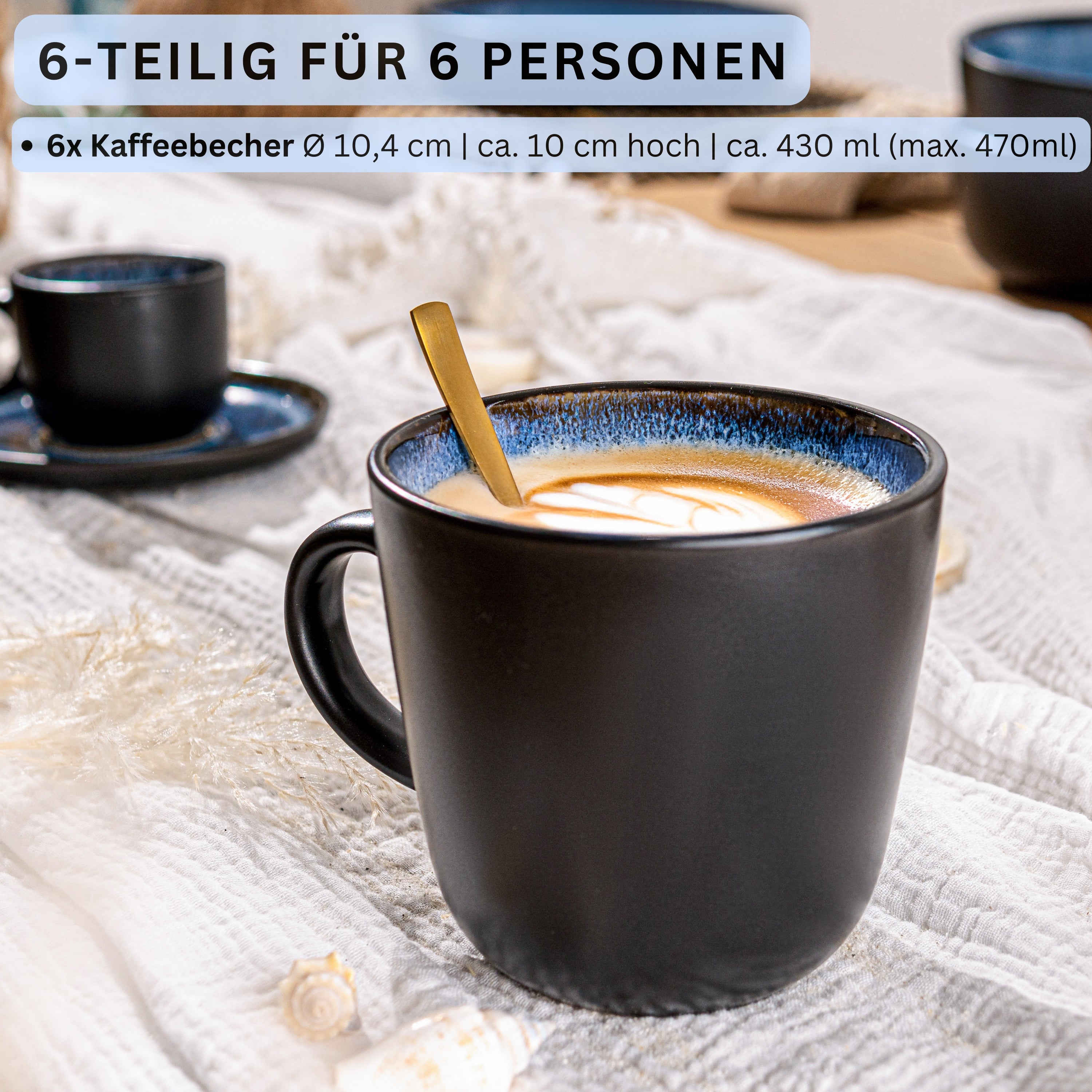 SÄNGER Kaffeebecher Set Aruba 6 teilig