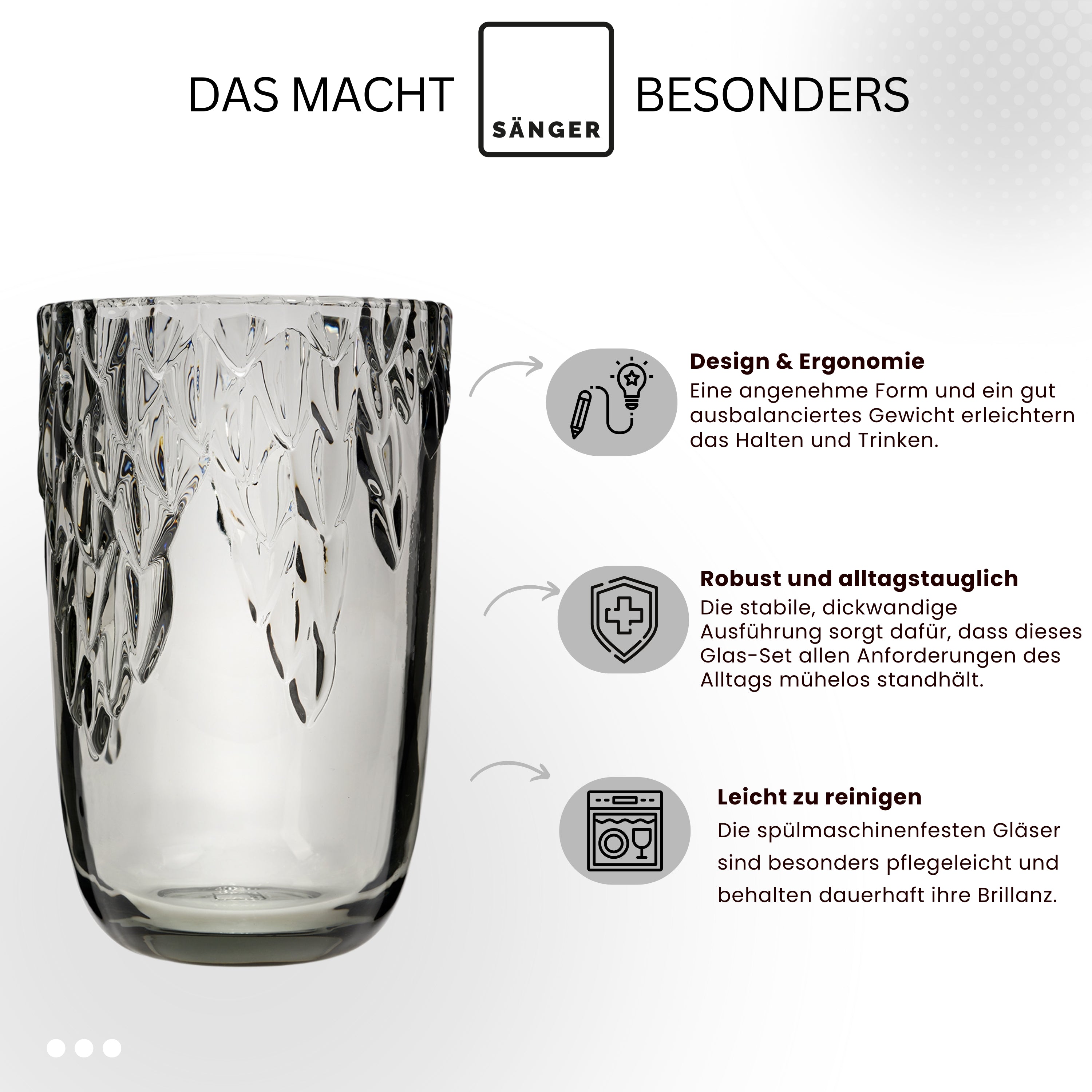 SÄNGER Trinkgläser Set Faro 6 teilig