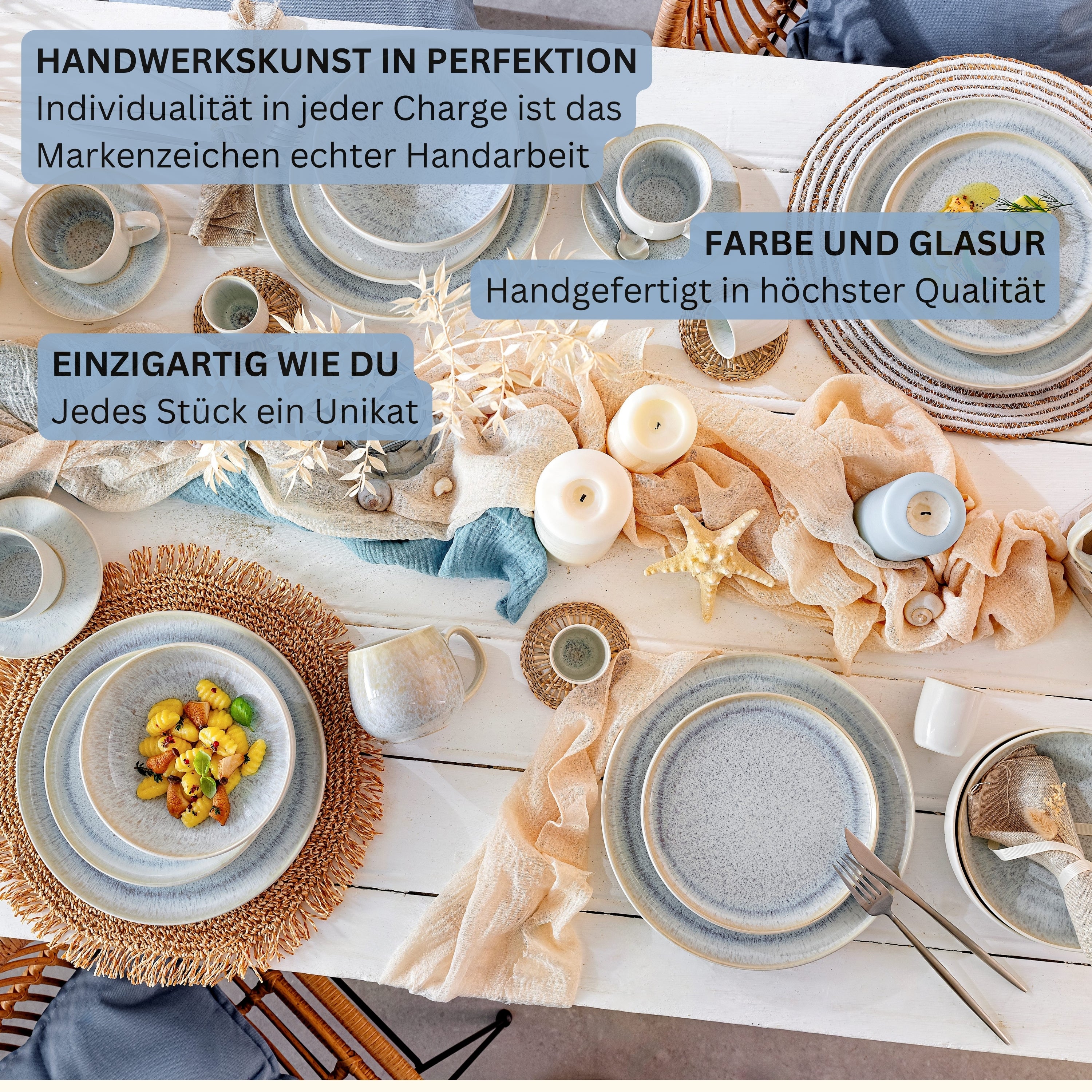 SÄNGER Kaffeetassen Set Santorini 8 teilig