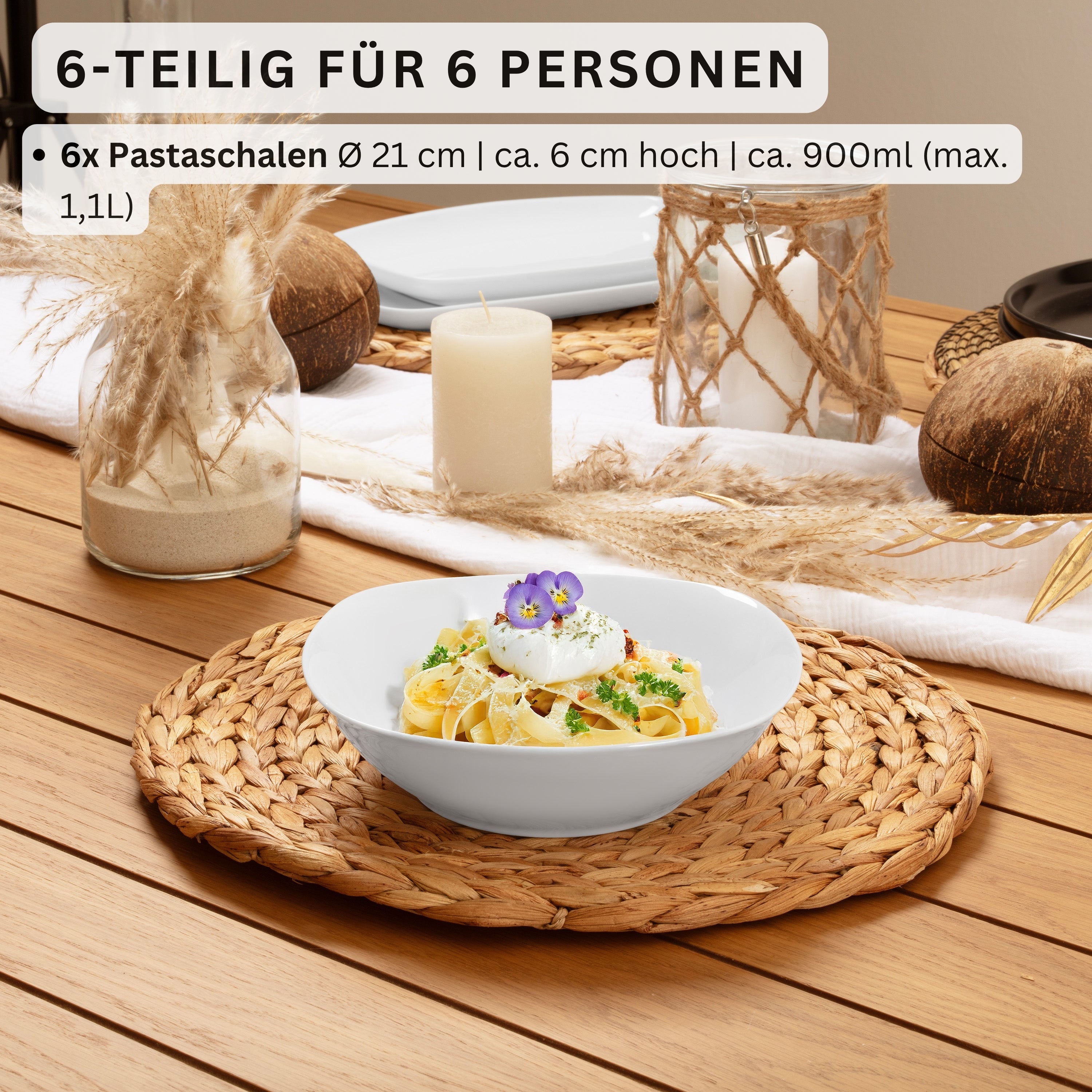 SÄNGER Pastaschalen Set Bilgola 6 teilig