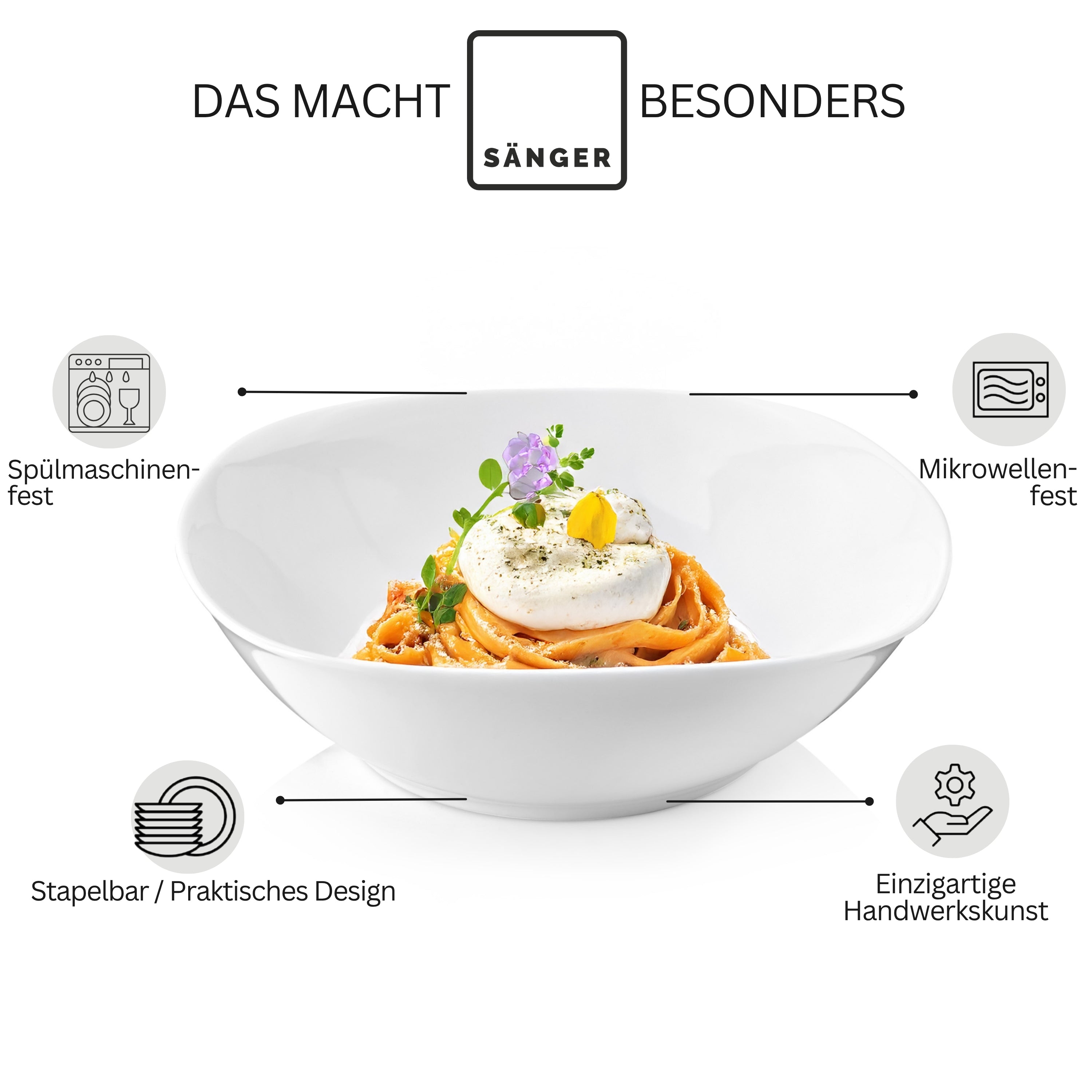 SÄNGER Pastaschalen Set Bilgola 6 teilig