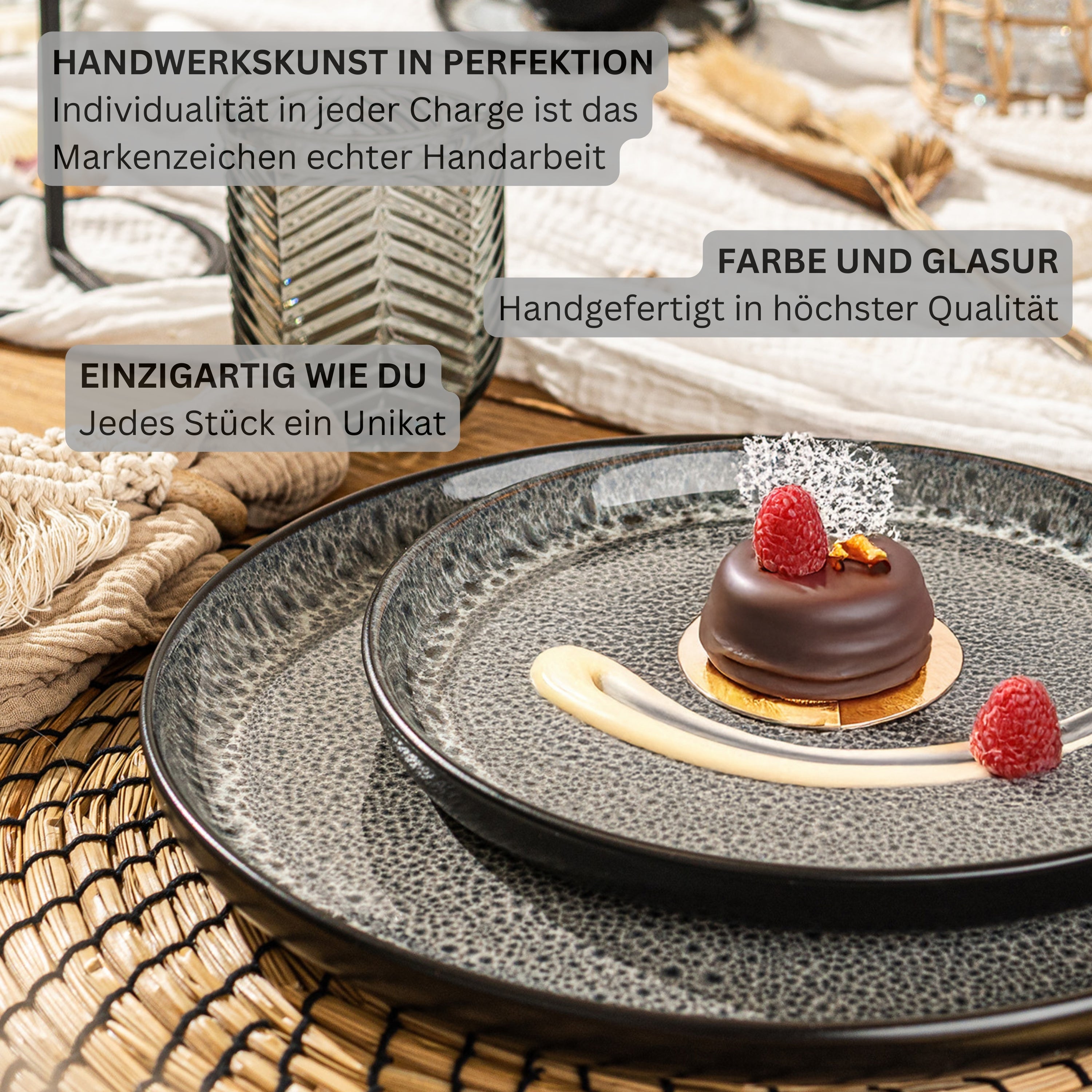 SÄNGER Dessert Plate Set Sydney, 6 Pieces