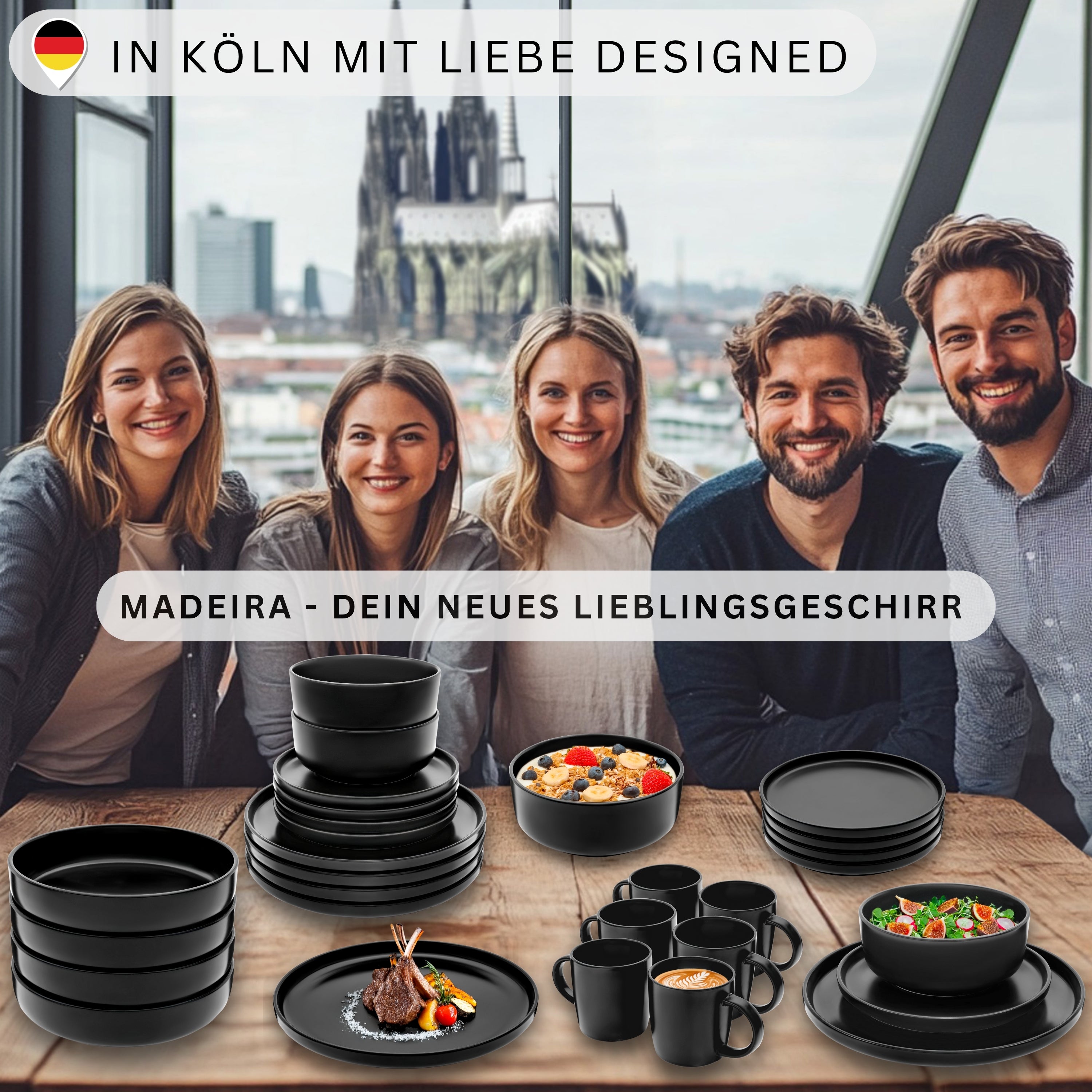 SÄNGER Dessertteller Set Madeira 6 teilig