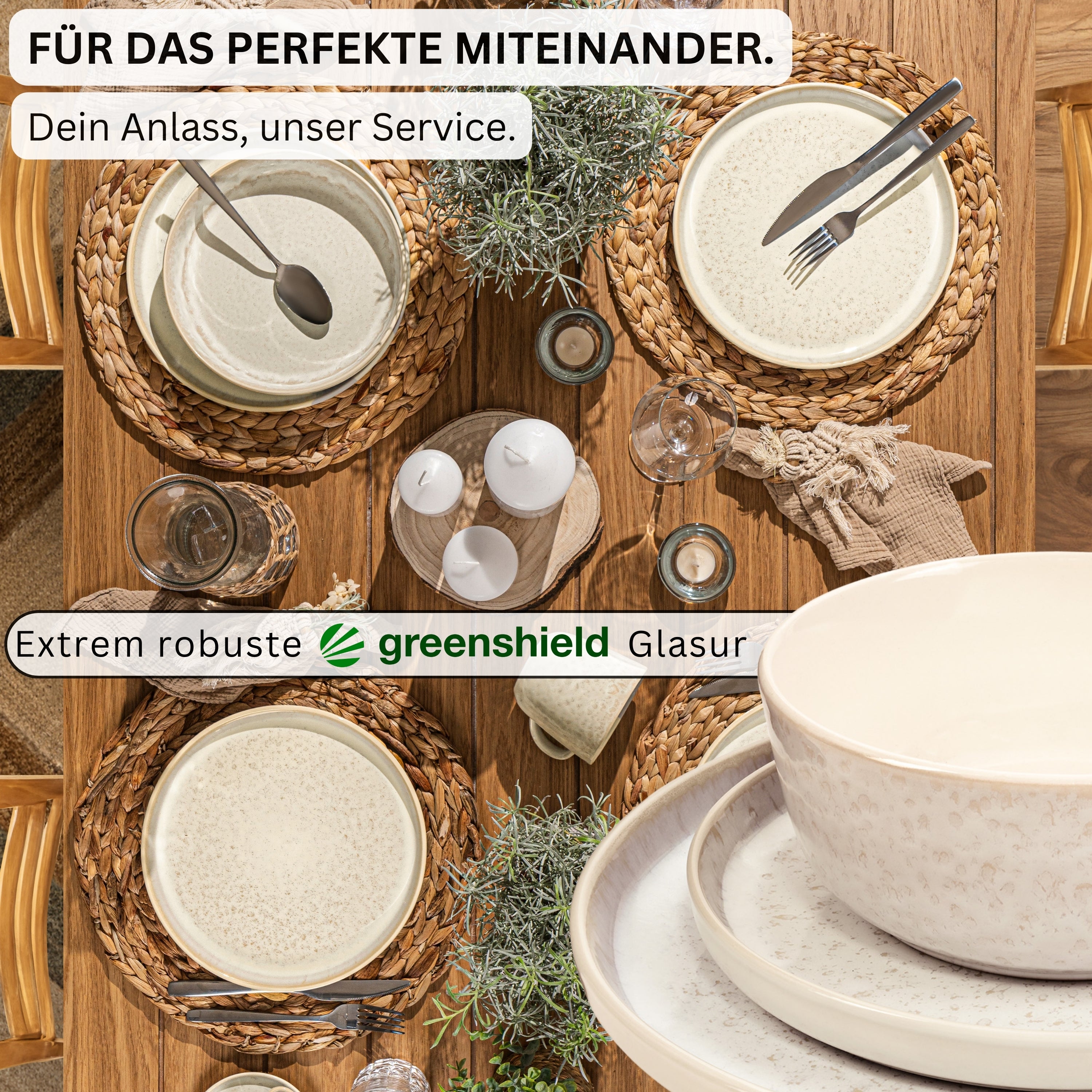 SÄNGER Tafelservice Key West- 18 teilig aus Steingut