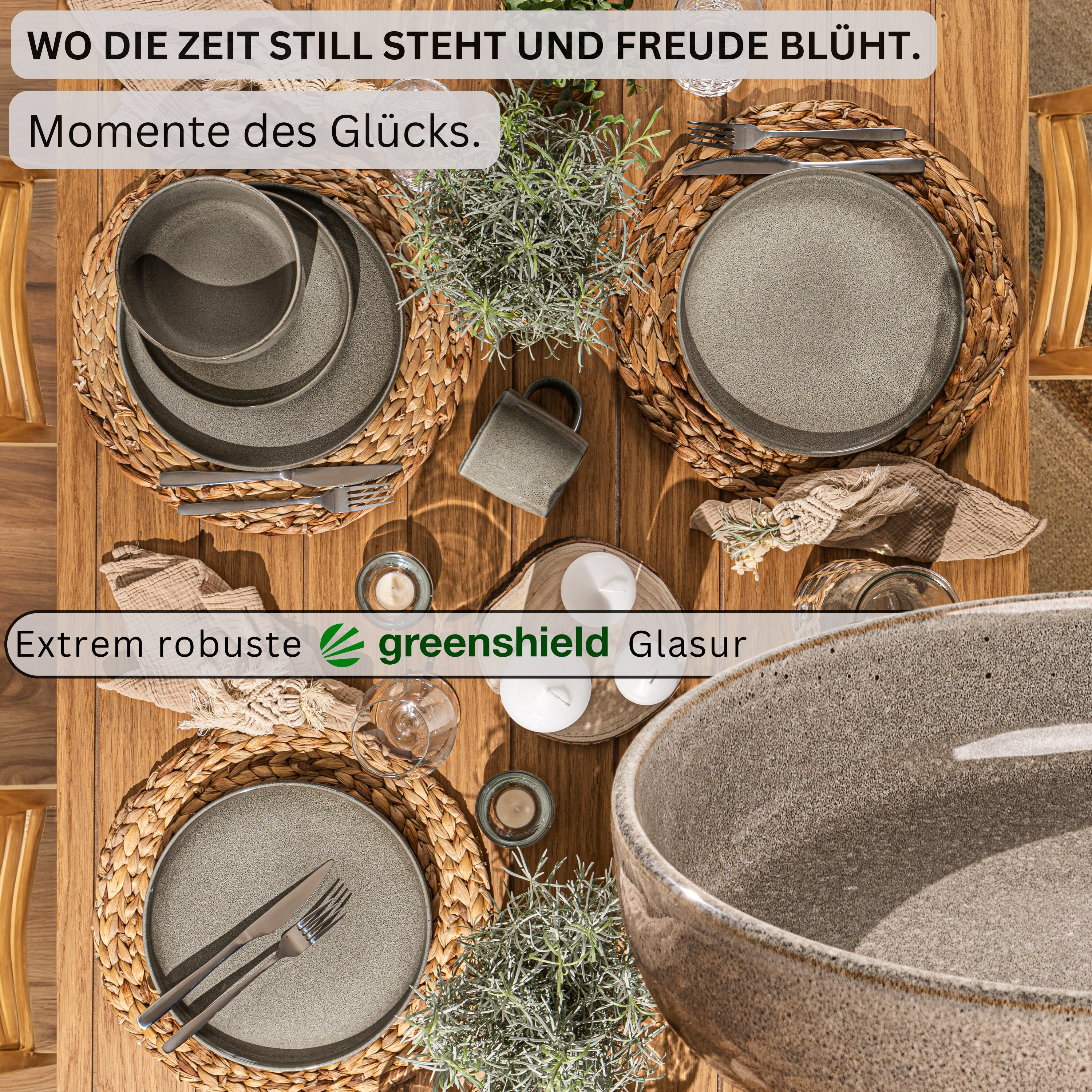SÄNGER Pastaschalen Set Kairo Clay - 4 teilig aus Steingut