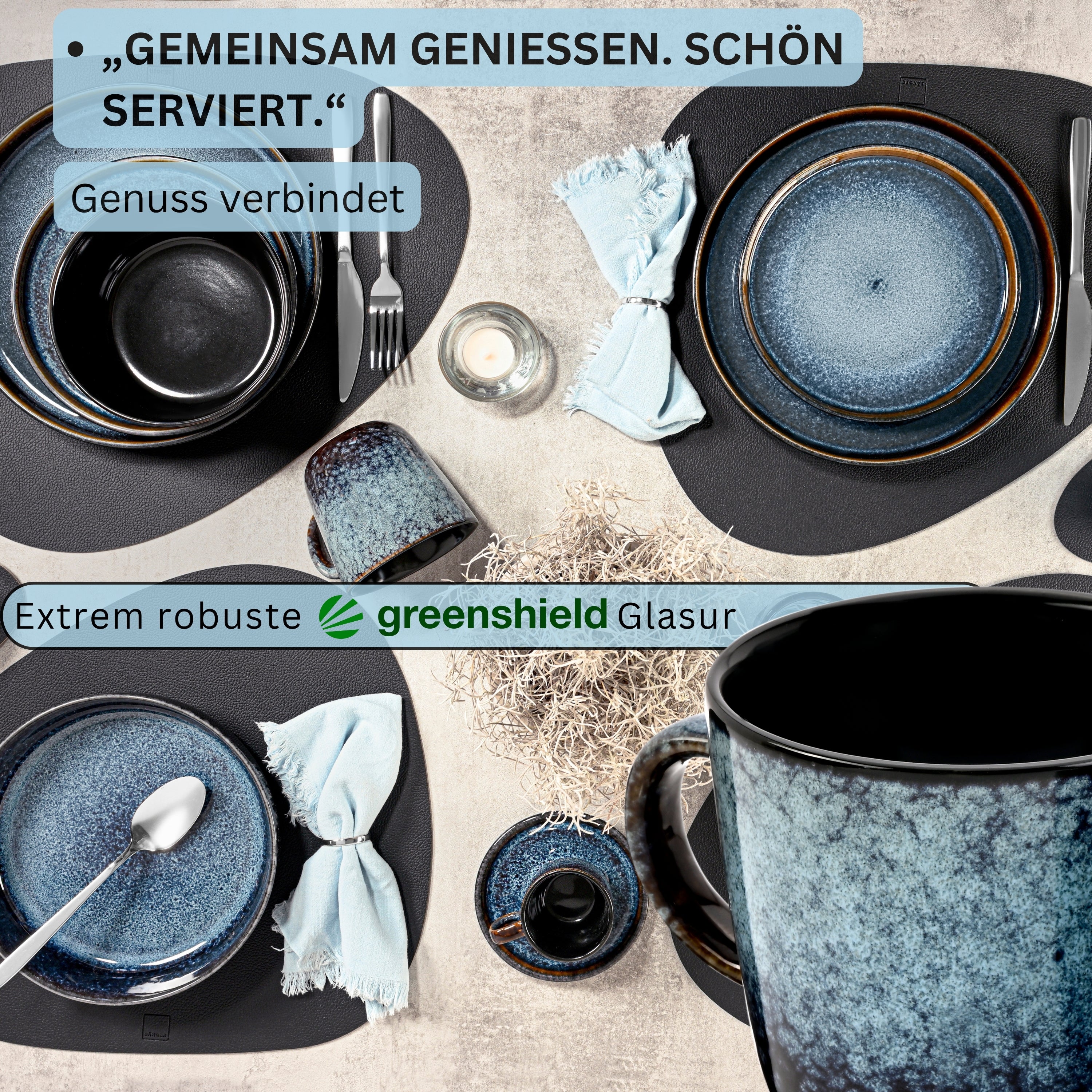 SÄNGER Steingut Kaffebecher Osaka 6-teilig