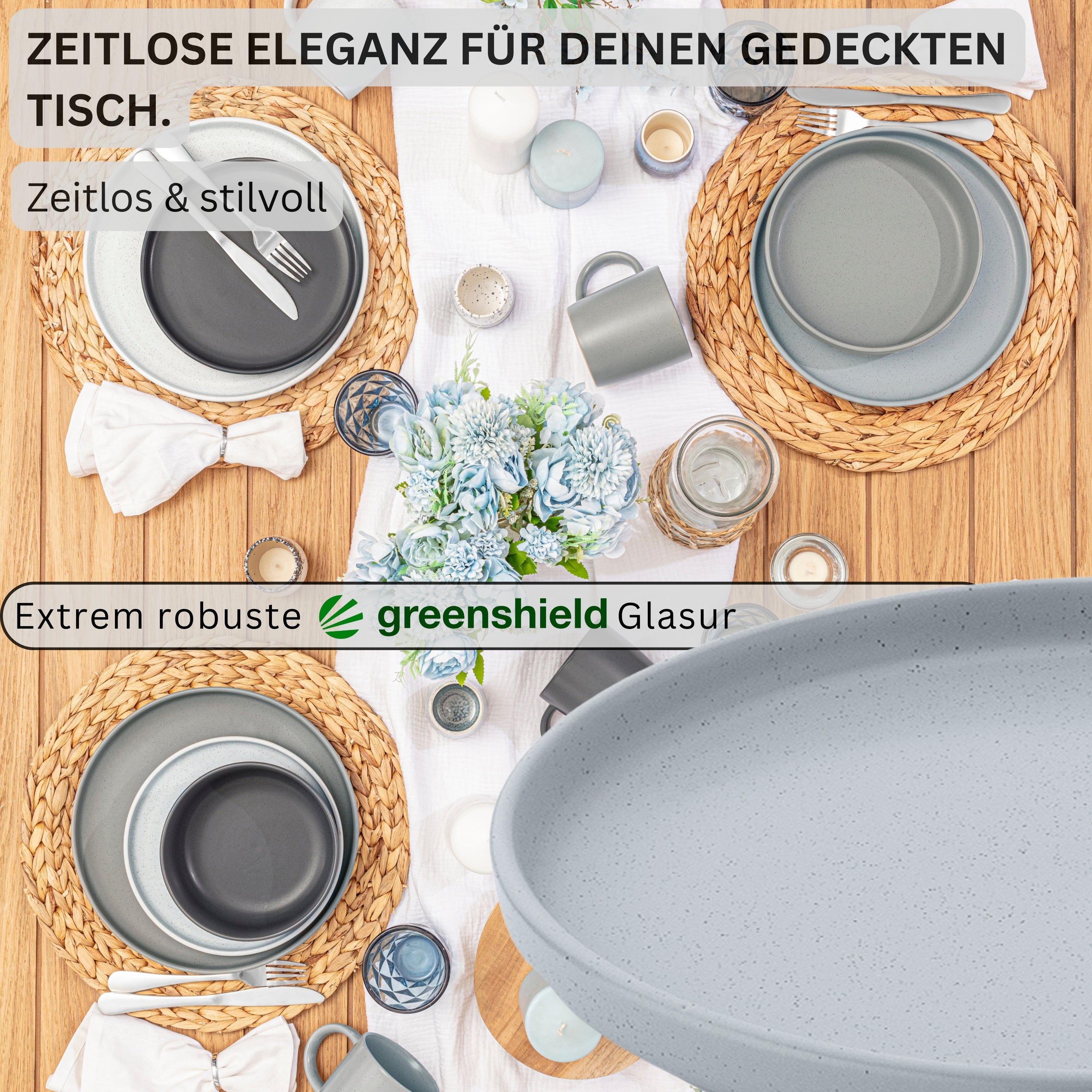 SÄNGER Stoneware Dinner Plate Leeds 4 pcs