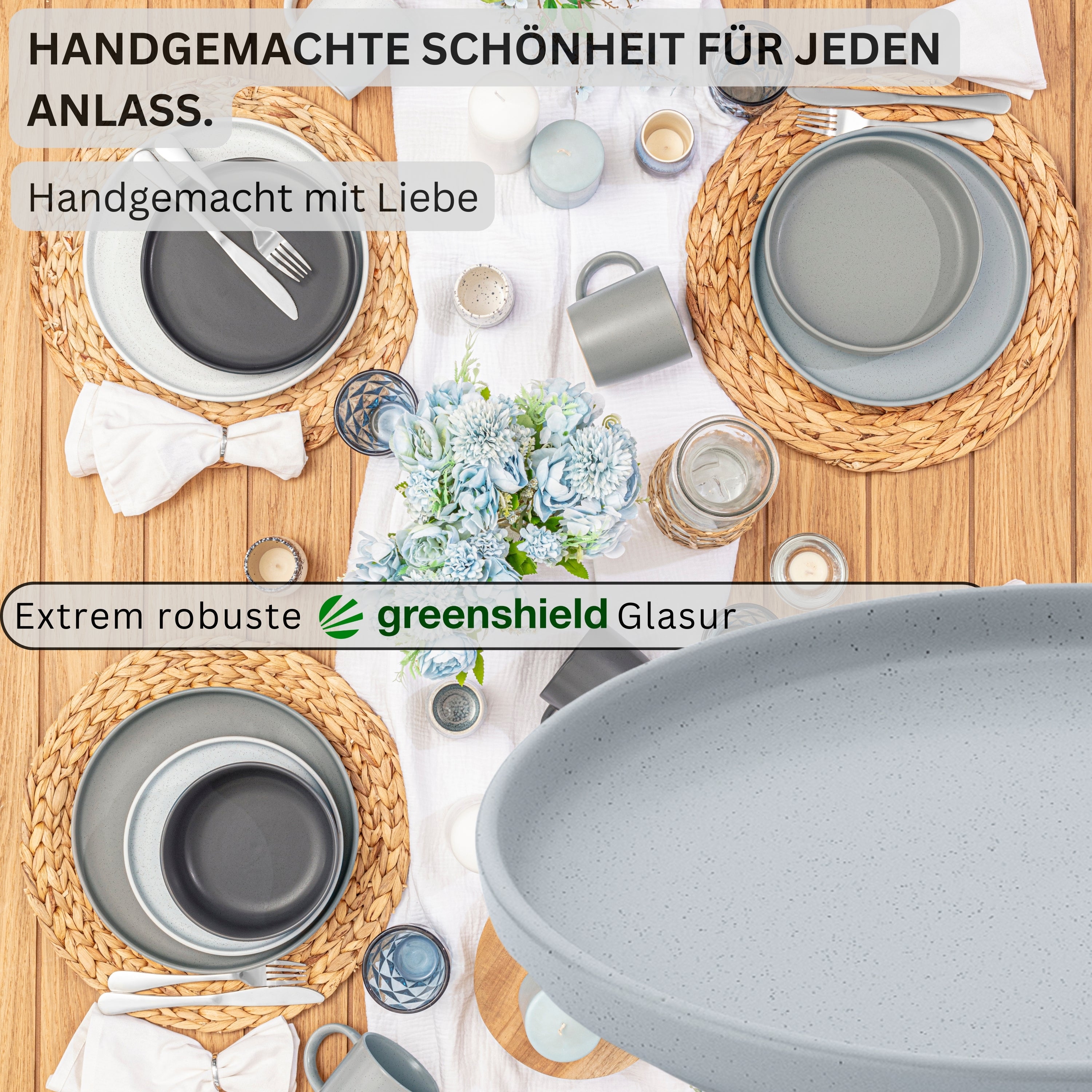 SÄNGER Stoneware Dessert Plate Leeds Set of 4