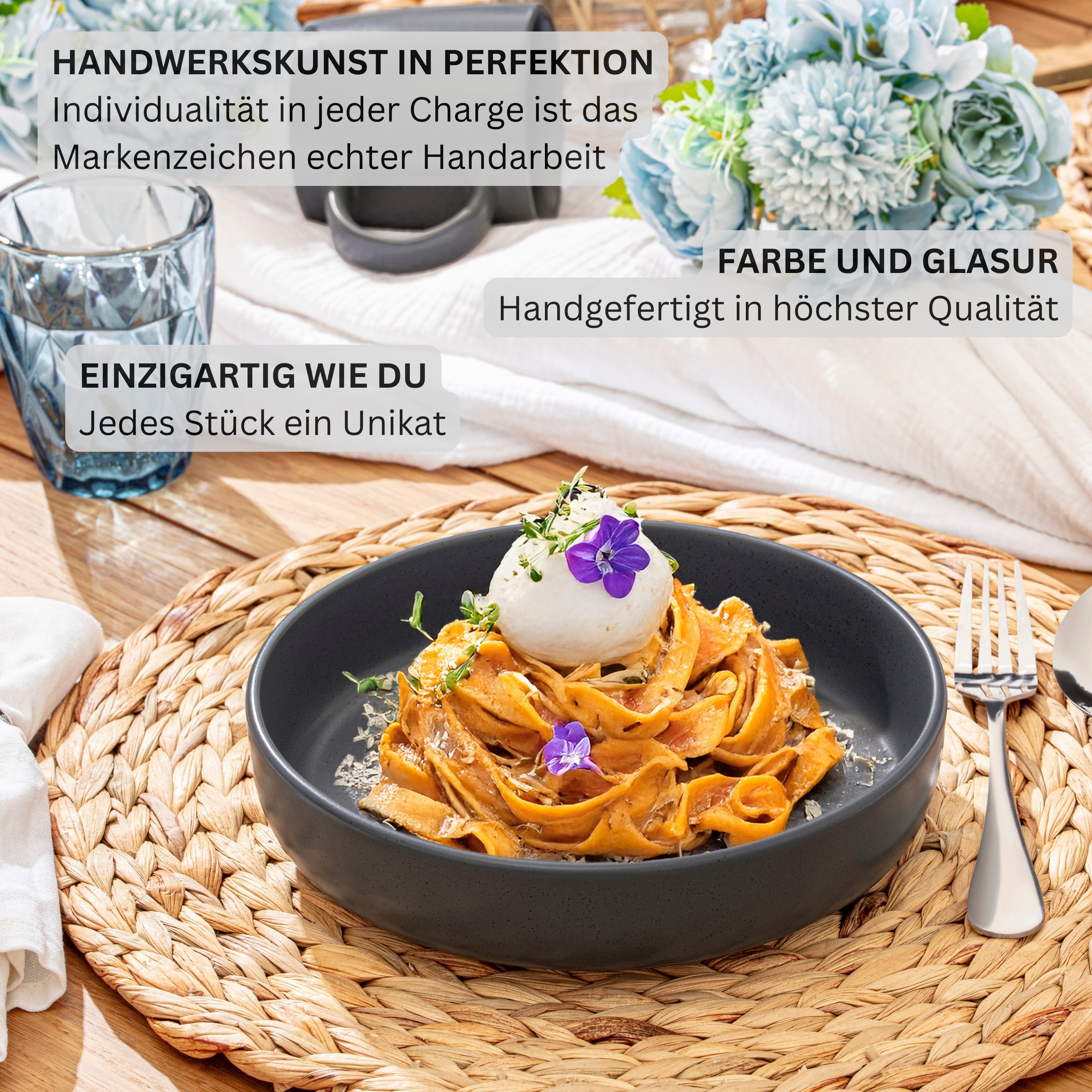 SÄNGER Steingut Geschirrset Leeds 16 teilig für 4 Personen