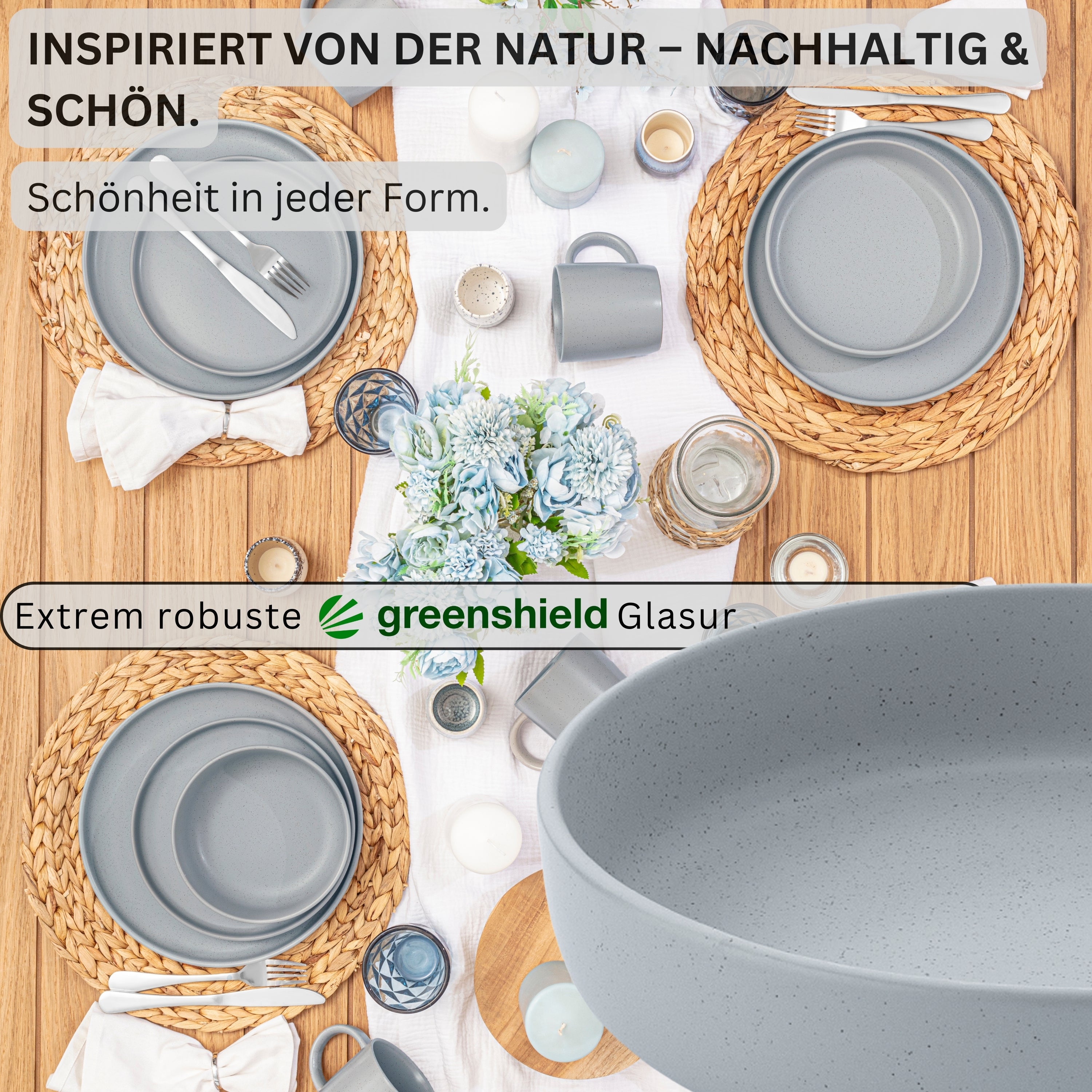SÄNGER Stoneware Pasta Bowls Leeds Sterling 6 Pieces