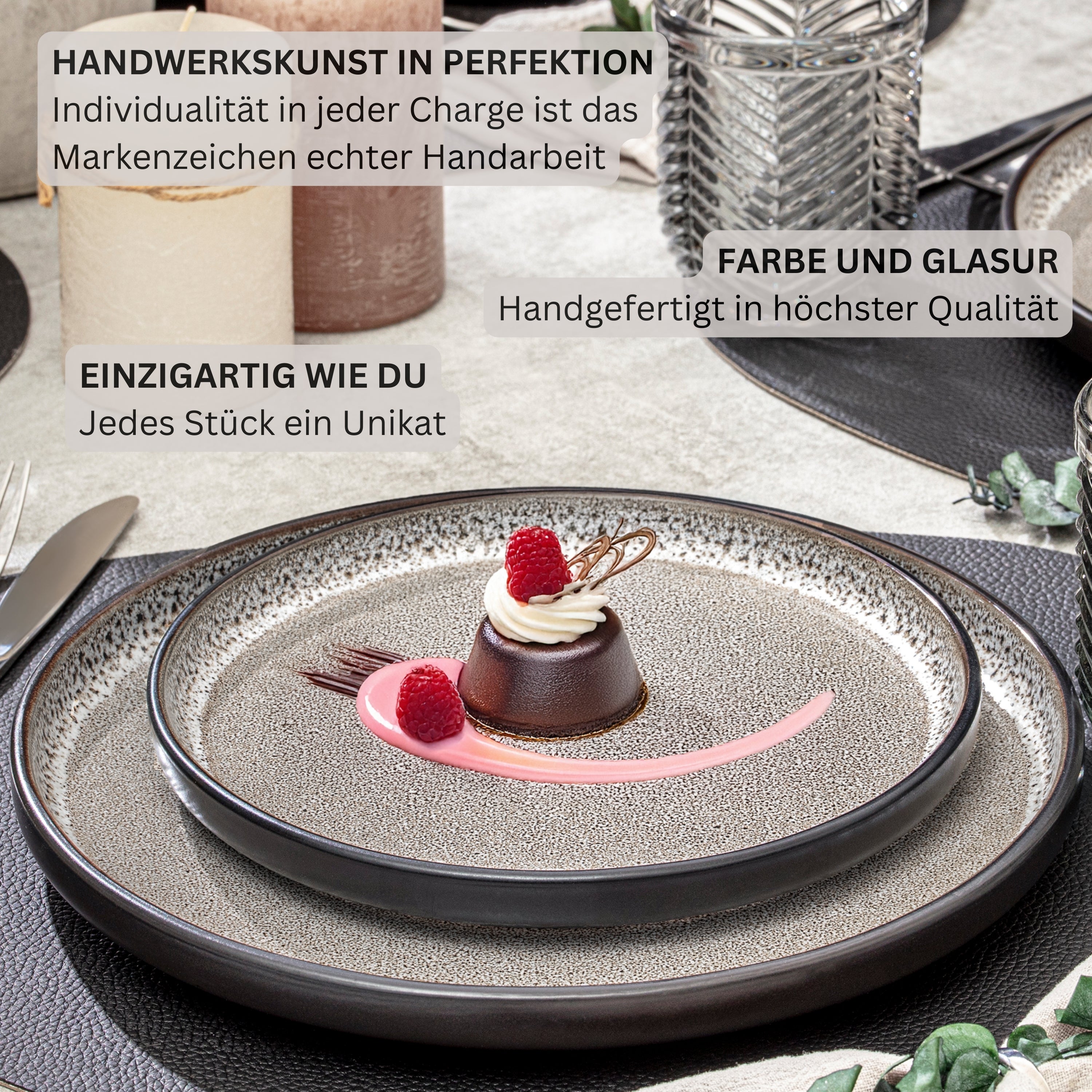 SÄNGER Stoneware Dinner Plate Luxor 6-Piece Set