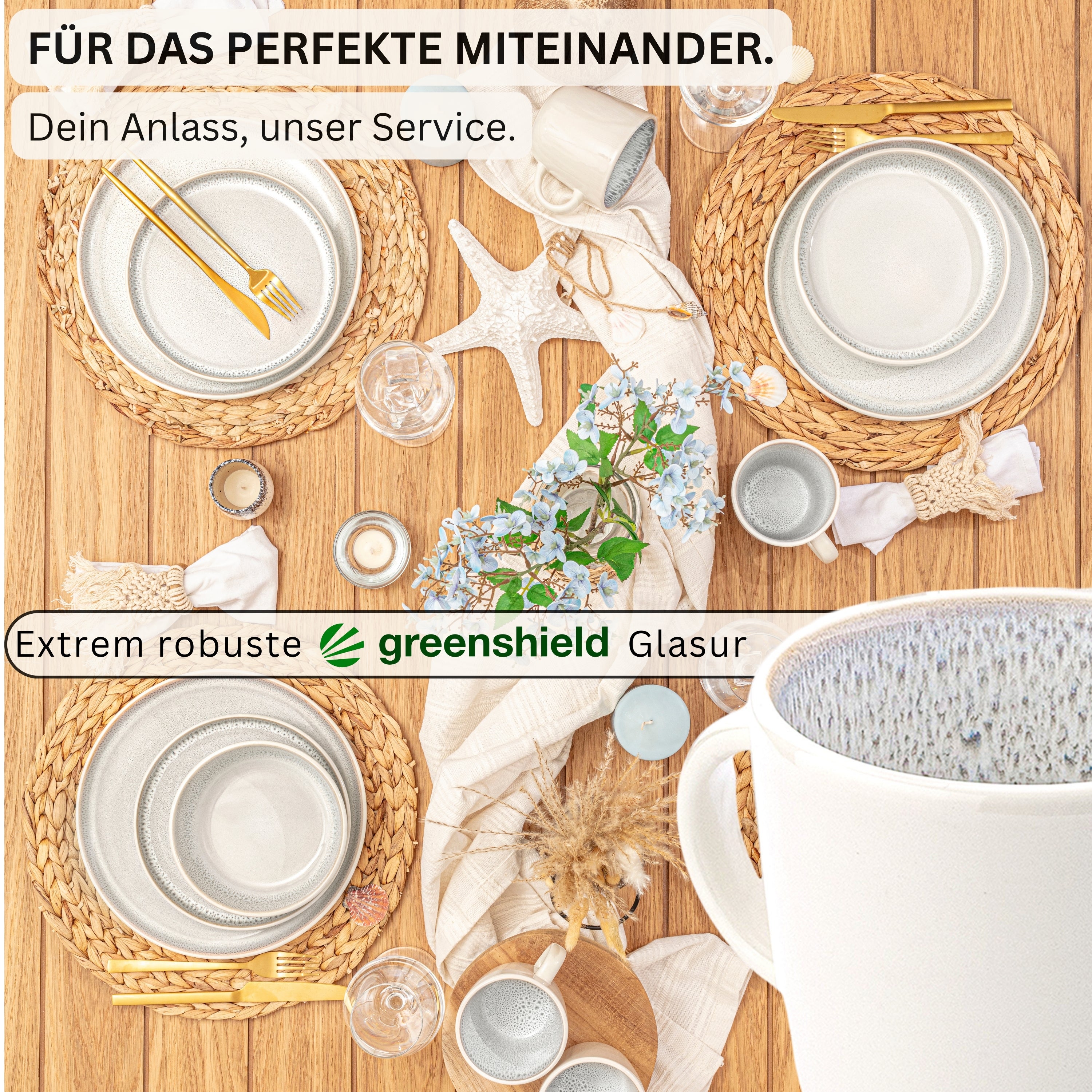 SÄNGER Stoneware Mug Kreta 6-piece