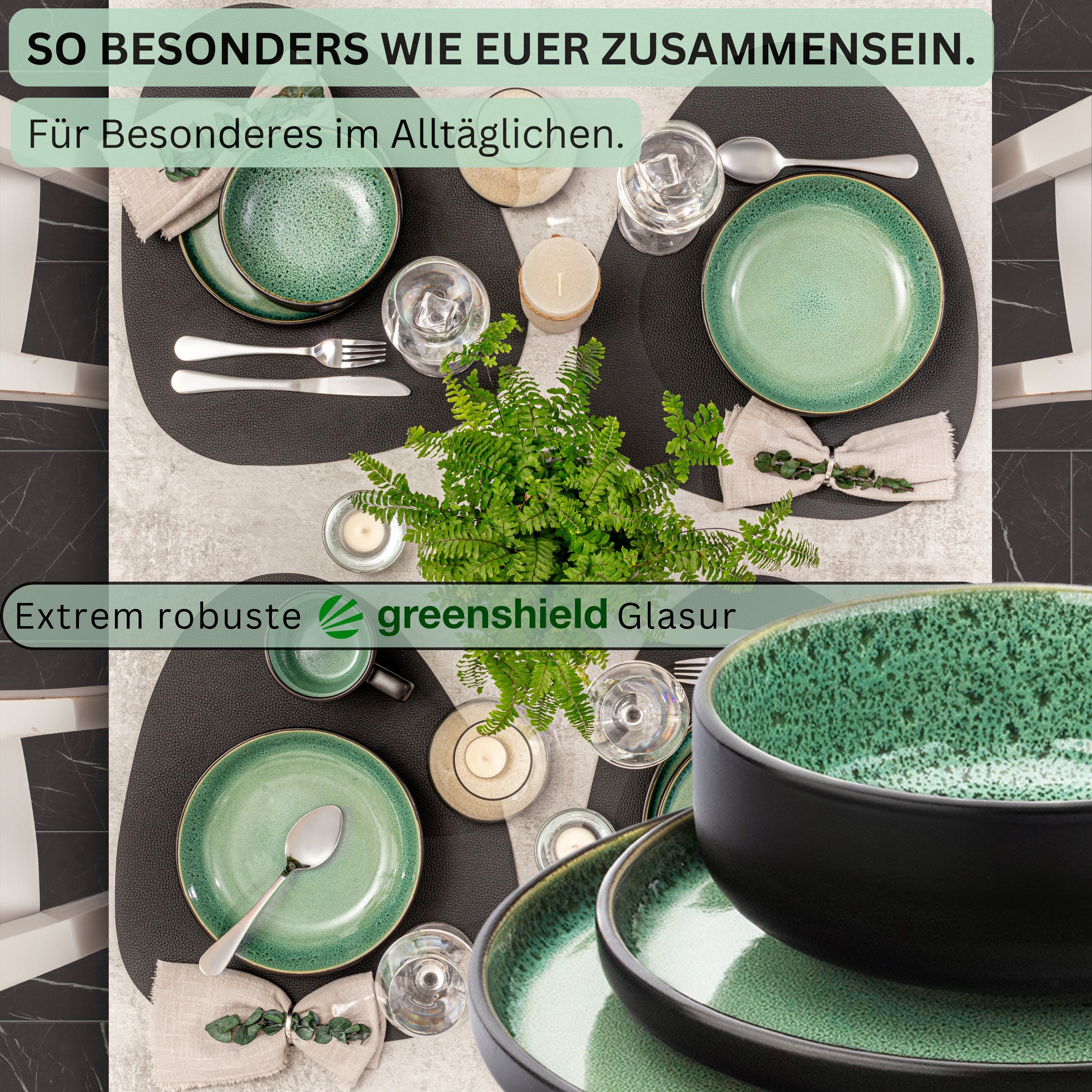 SÄNGER Stoneware Dinnerware Set Greenwich 18-piece for 6 people