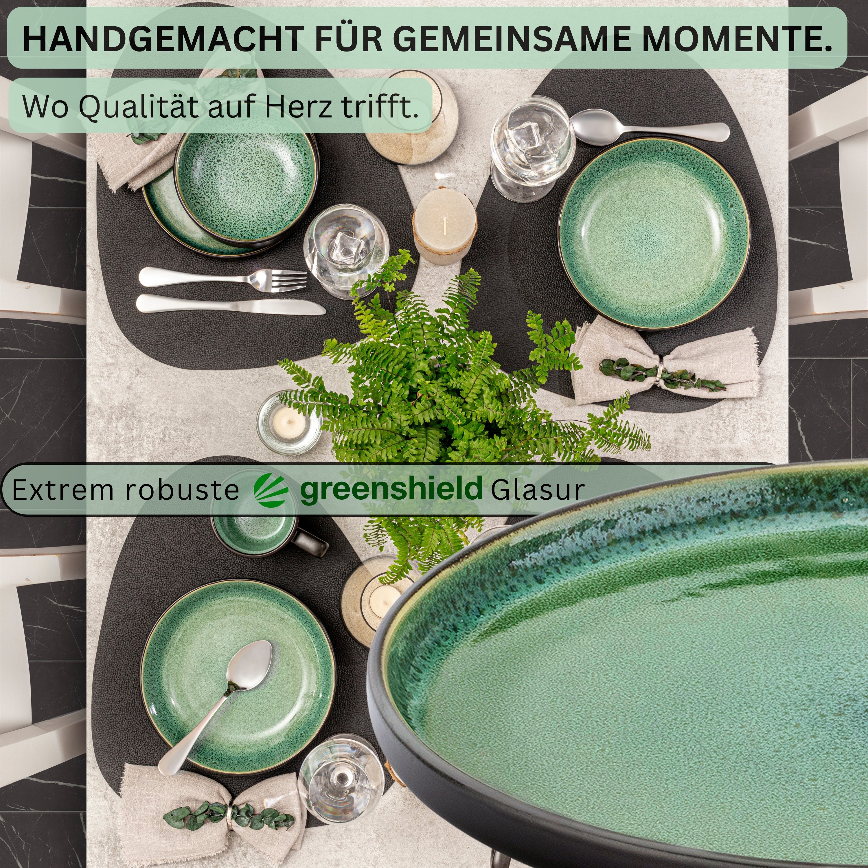 SÄNGER Stoneware Dinner Plate Greenwich 6-piece for 6 people