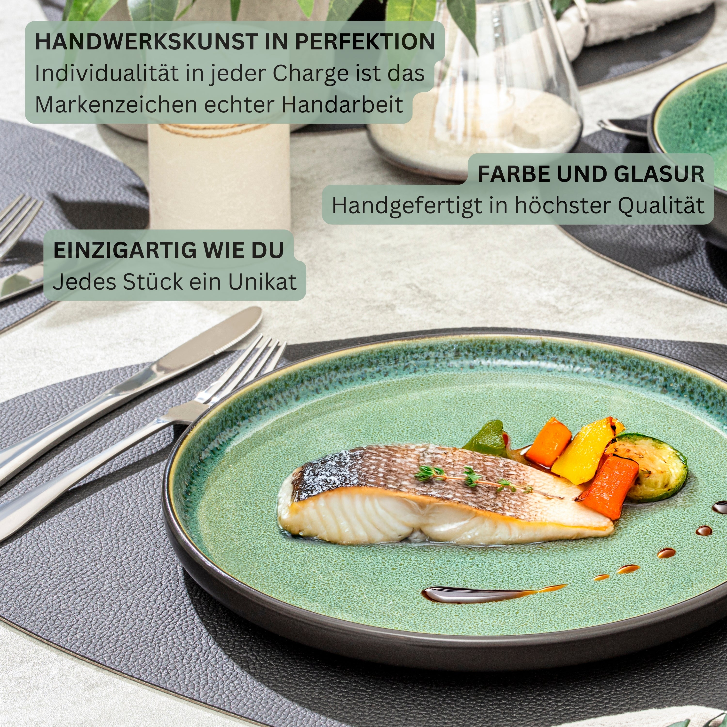 SÄNGER Stoneware Dinner Plate Greenwich 6-piece for 6 people