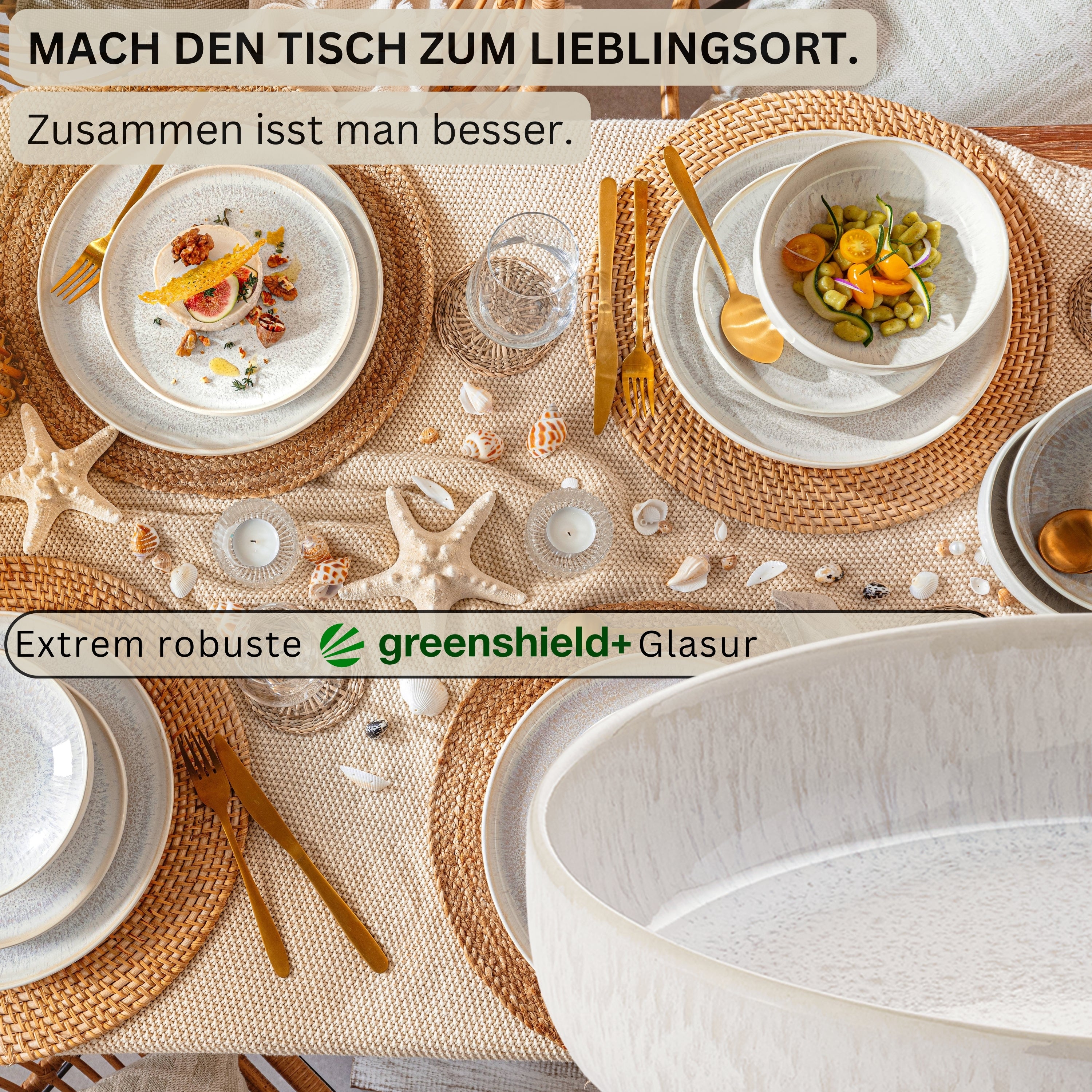 SÄNGER Große Pastaschalen Set Korfu 4 teilig