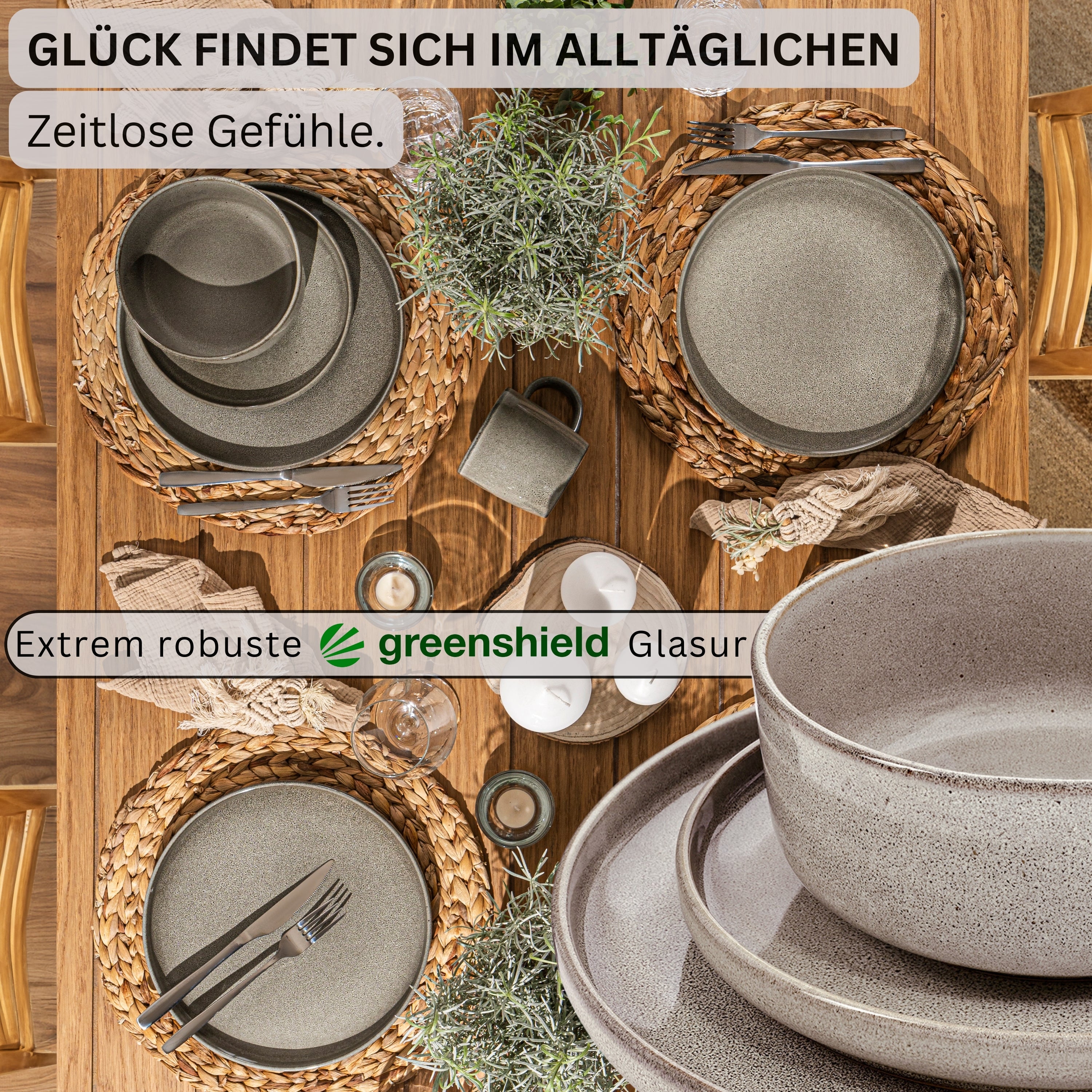 SÄNGER Kombiservice Kairo Clay- 30 teilig aus Steingut
