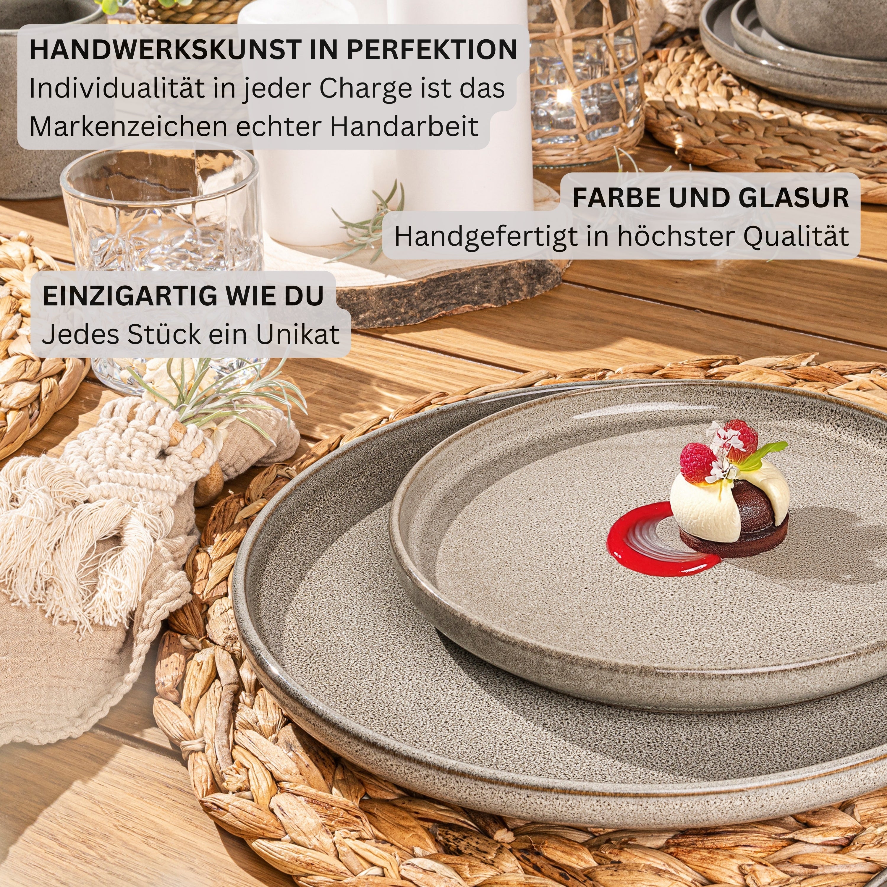 SÄNGER Kombiservice Kairo Clay- 30 teilig aus Steingut