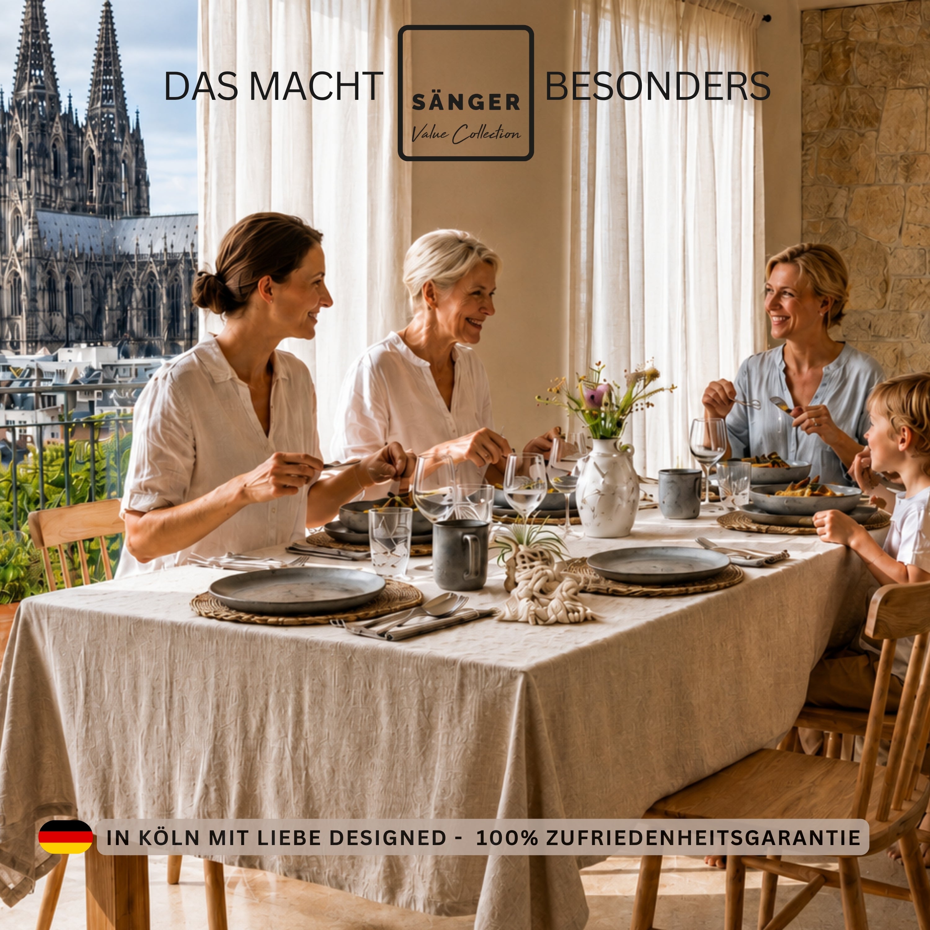 SÄNGER Kairo Graphite Combination Dinnerware Set - 30 Pieces Stoneware