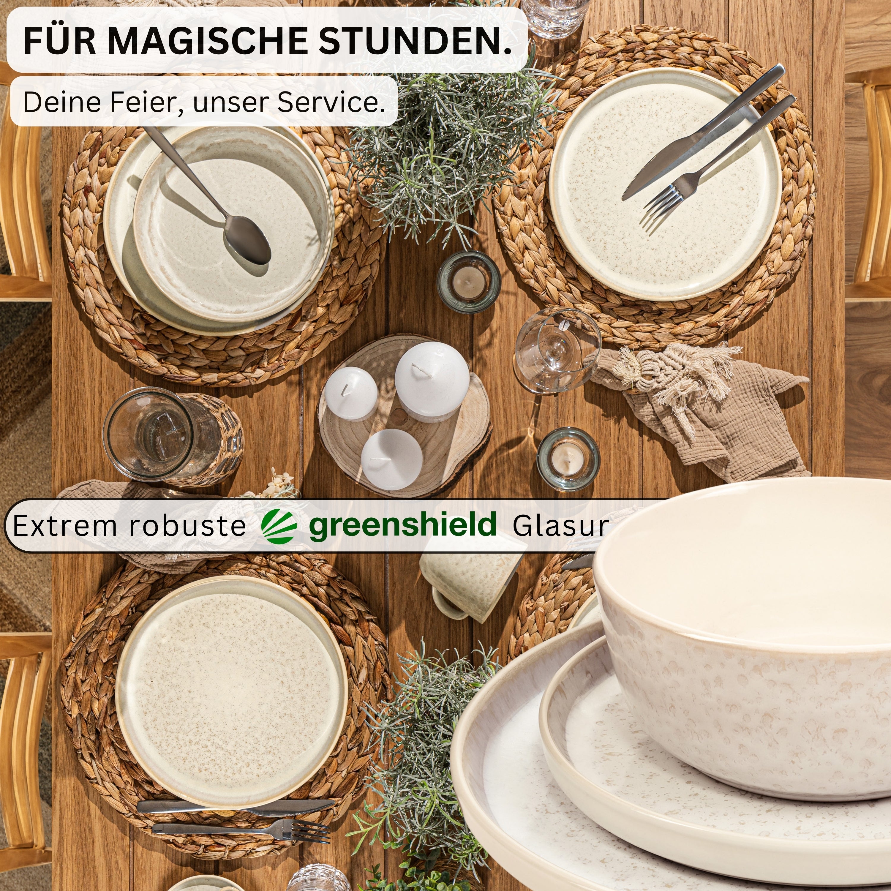 SÄNGER Tafelservice Key West- 24 teilig aus Steingut