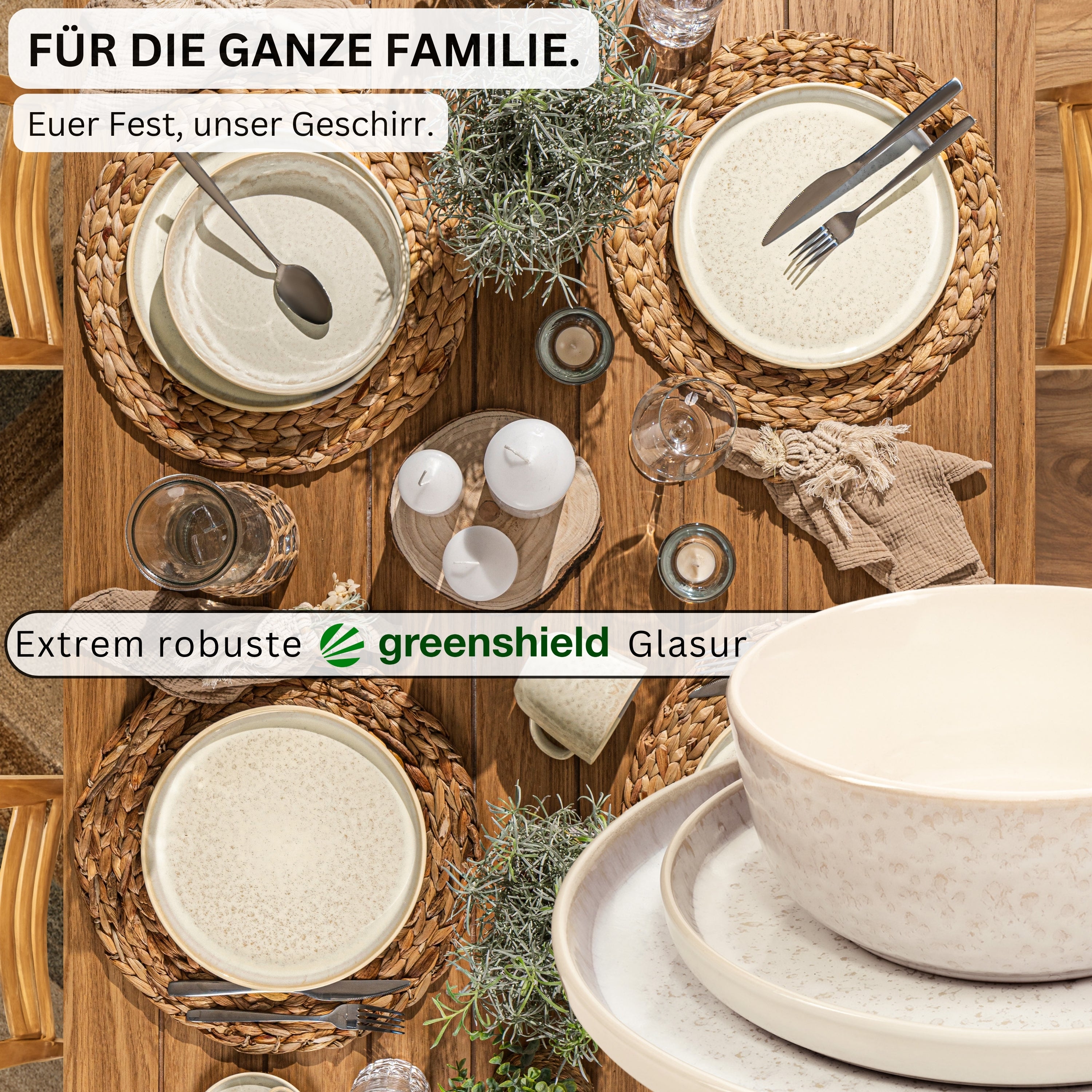 SÄNGER Kombiservice Key West- 30 teilig aus Steingut