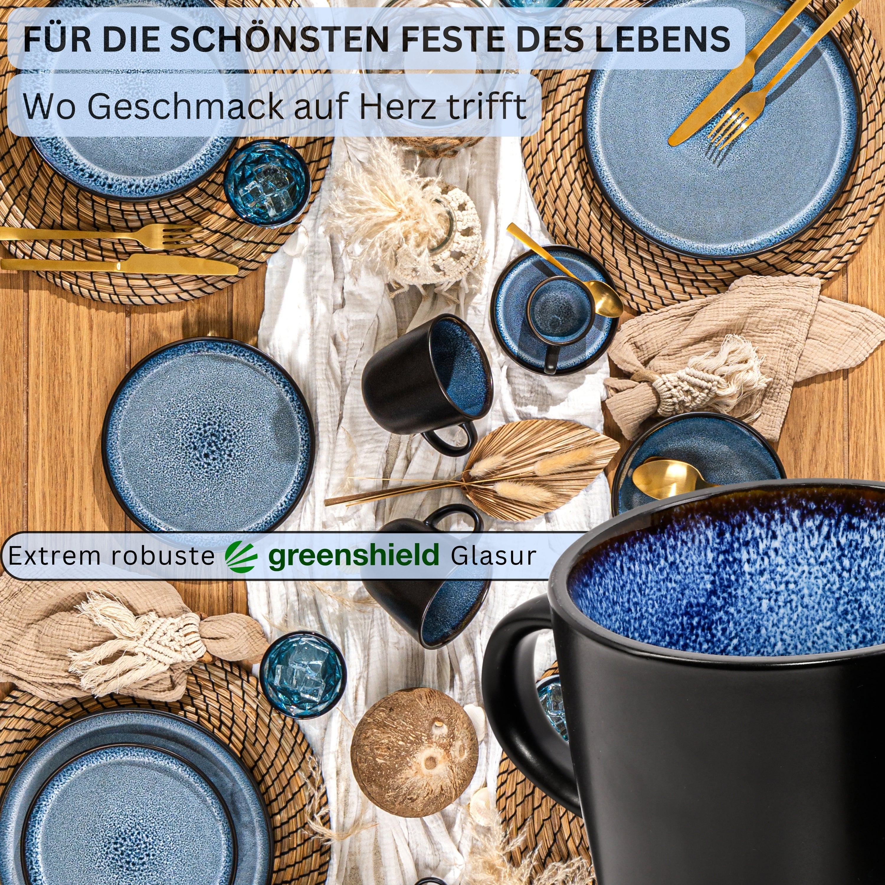 SÄNGER Kaffeebecher Set Aruba 6 teilig