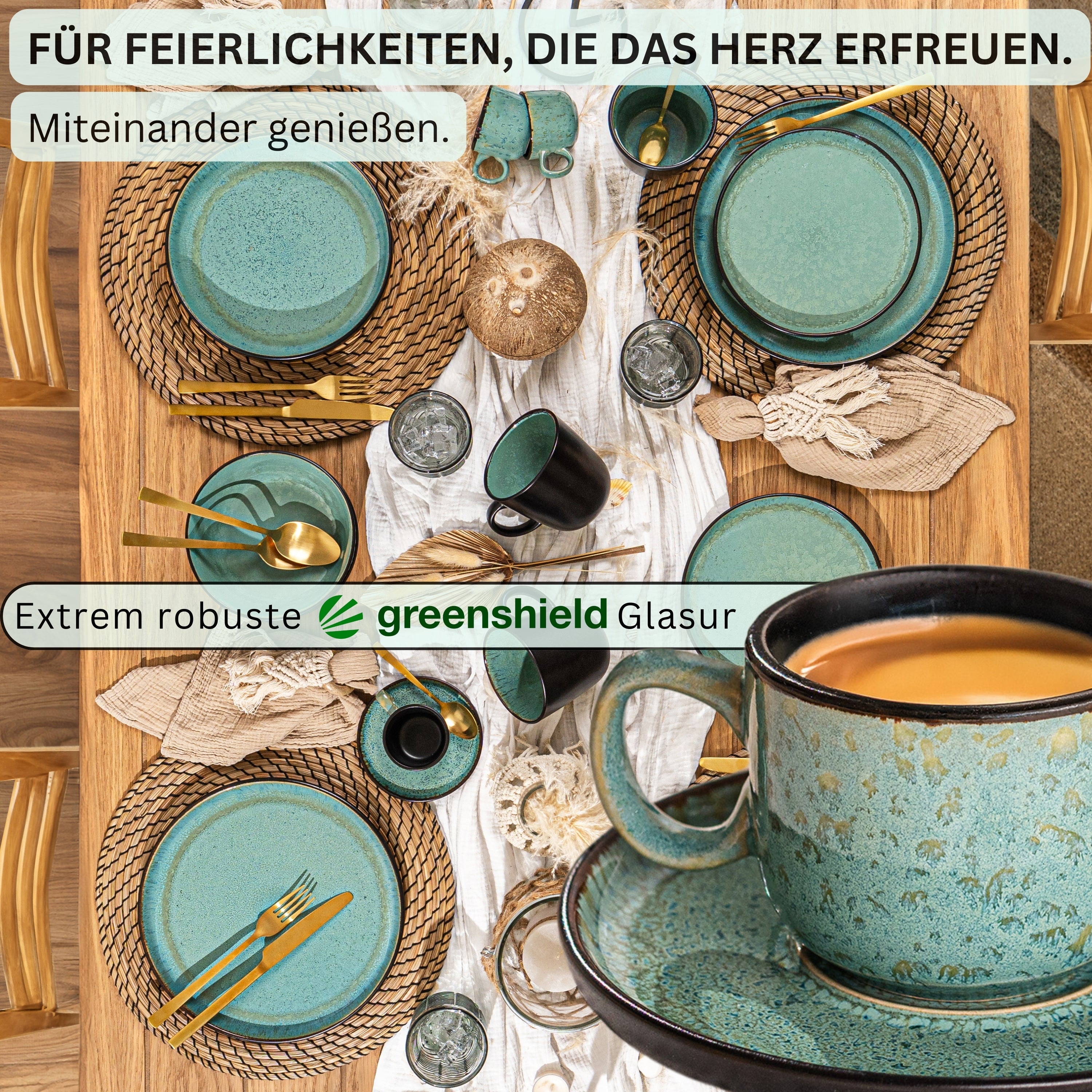 SÄNGER Espressotassen Set Fiji 12 teilig für 6 Personen