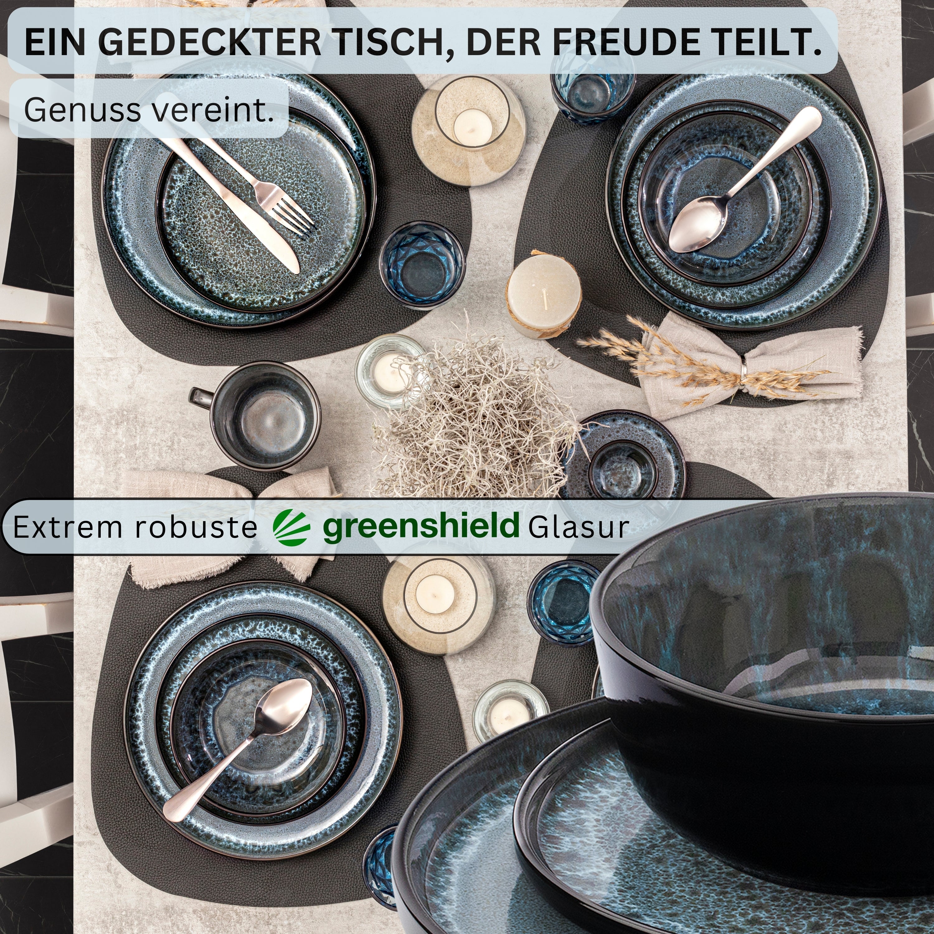 SÄNGER Dinnerware Set Manila - 18-Piece Stoneware
