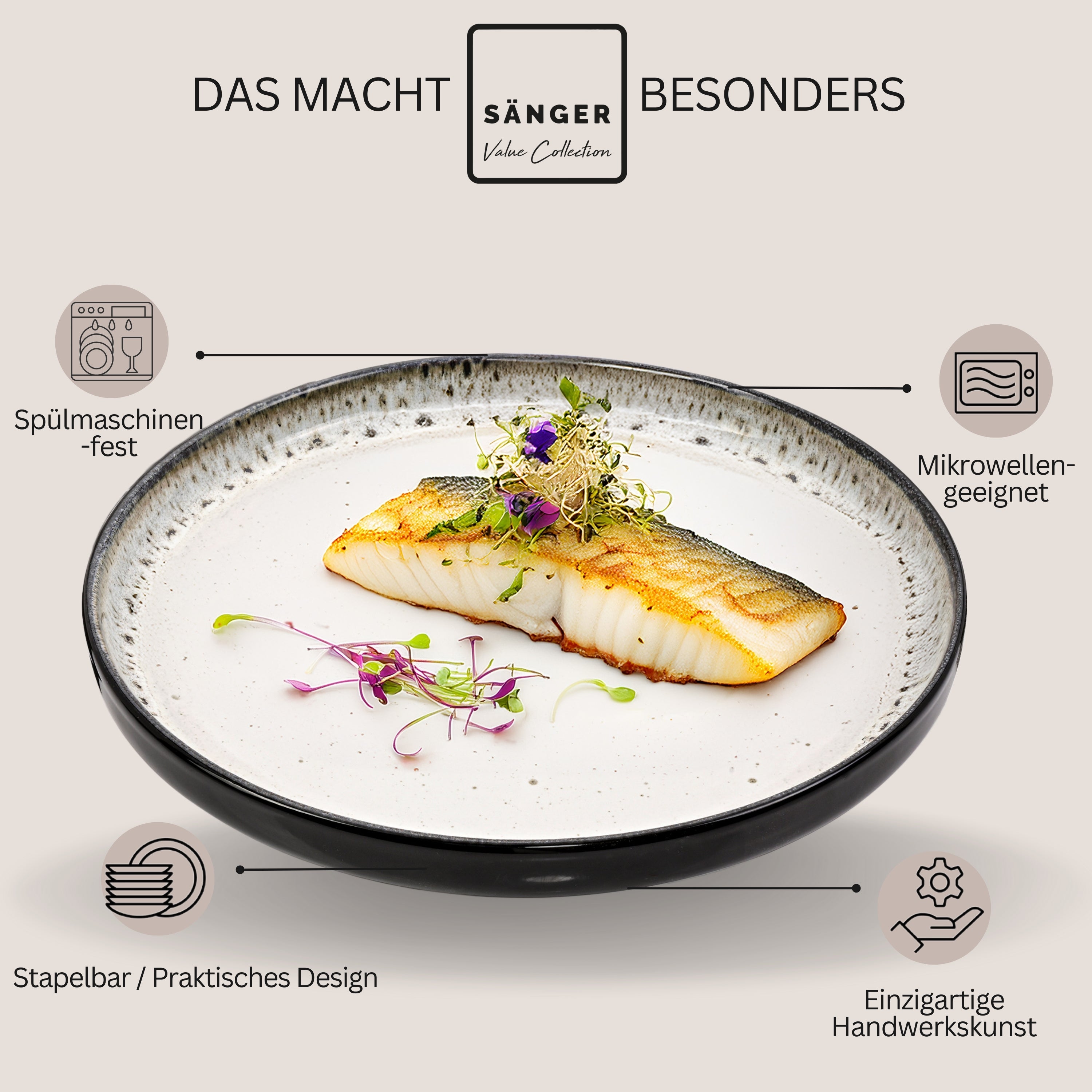 SÄNGER Dinner Plate Set Sansibar 6-piece