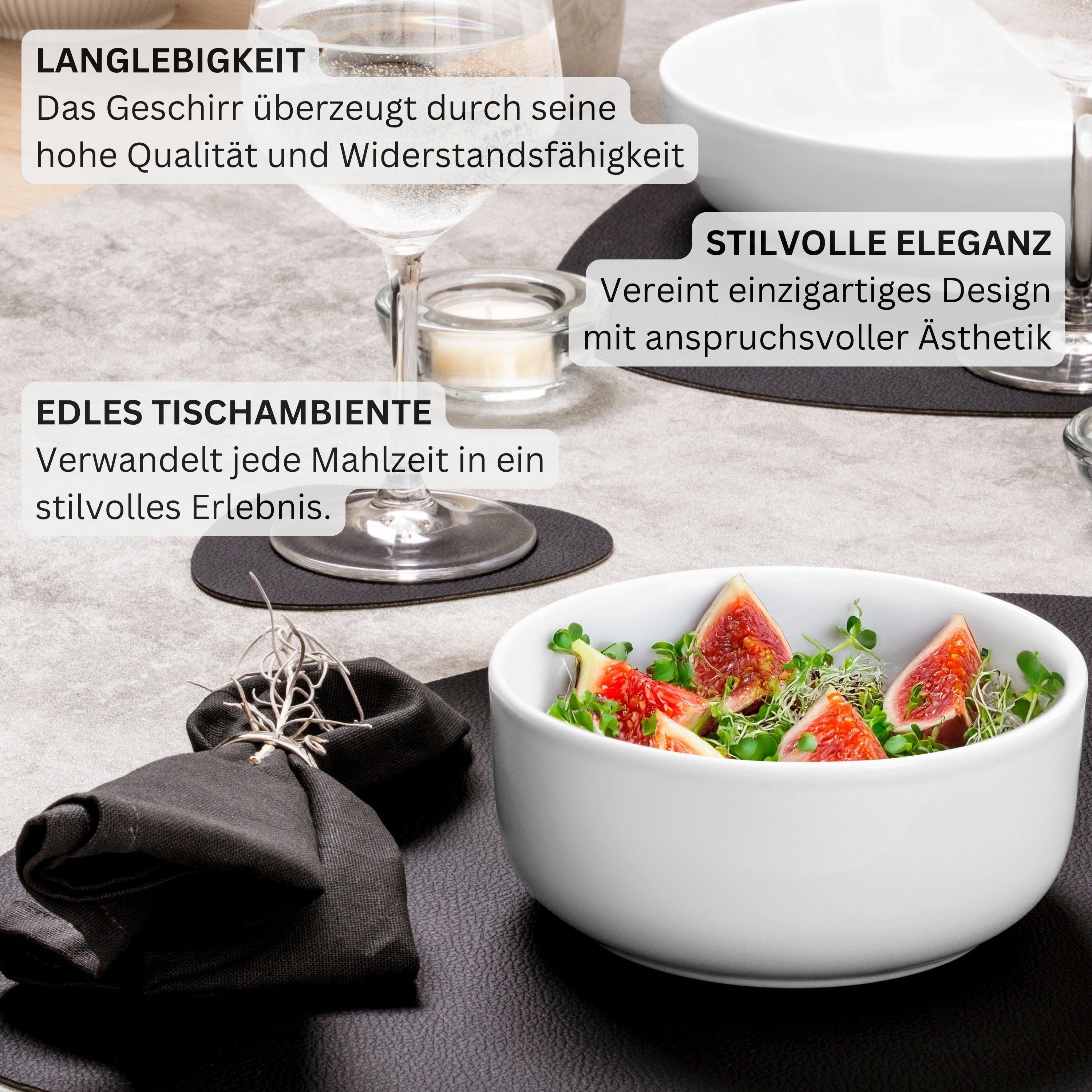 SÄNGER Porzellan Geschirrset Marlo 18-teilig für 6 Personen