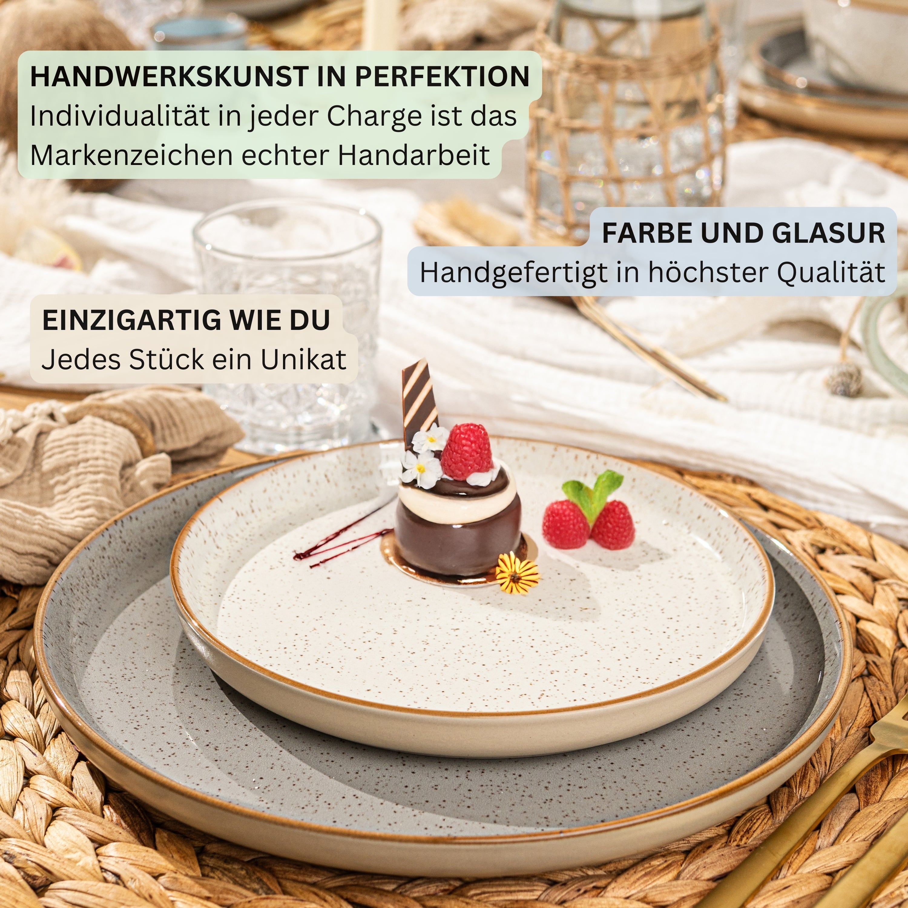 SÄNGER Dessert Plate Set Rio 4-piece