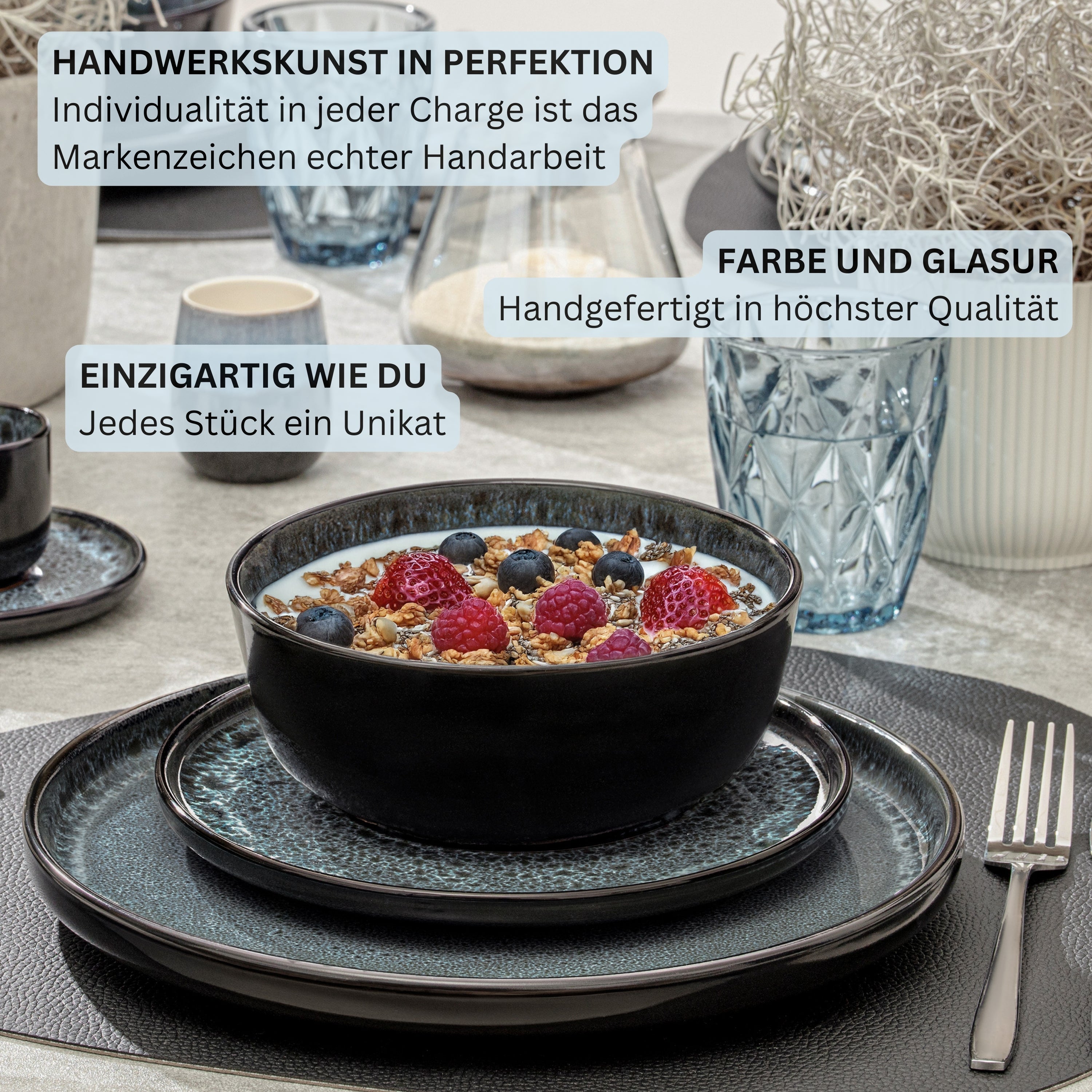 SÄNGER Schalen Set Manila - 6 teilig aus Steingut