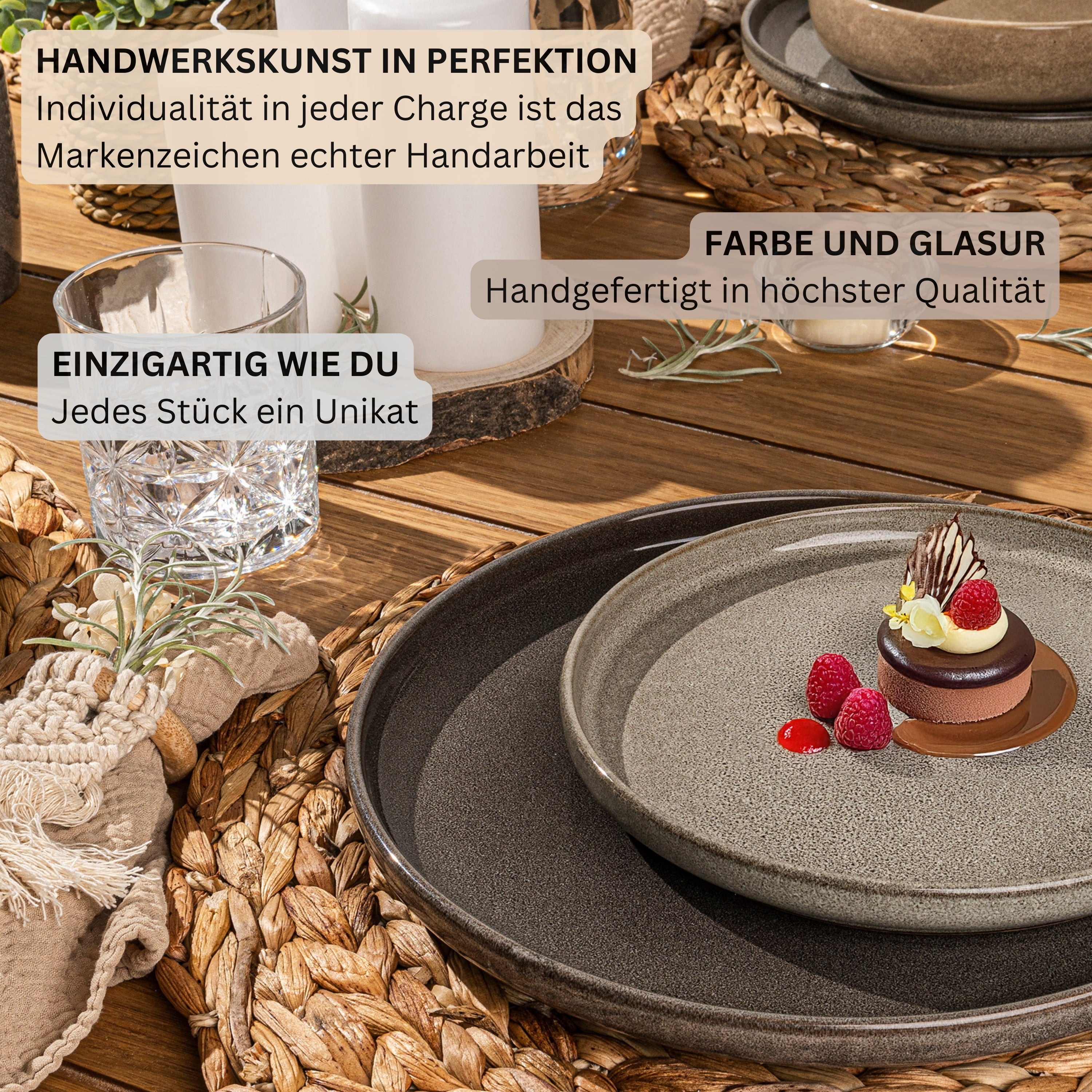 SÄNGER Kairo Dinnerware Set - 12-piece stoneware