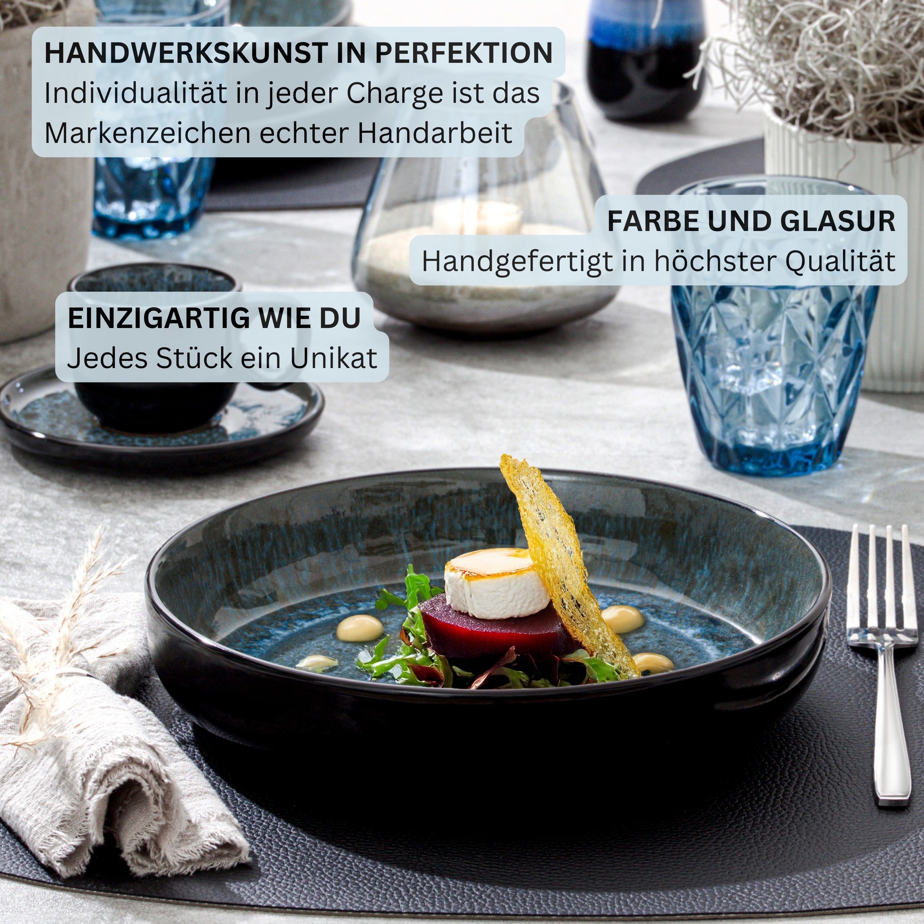 SÄNGER Steingut Kombiservice Manila 30 teilig für 6 Personen