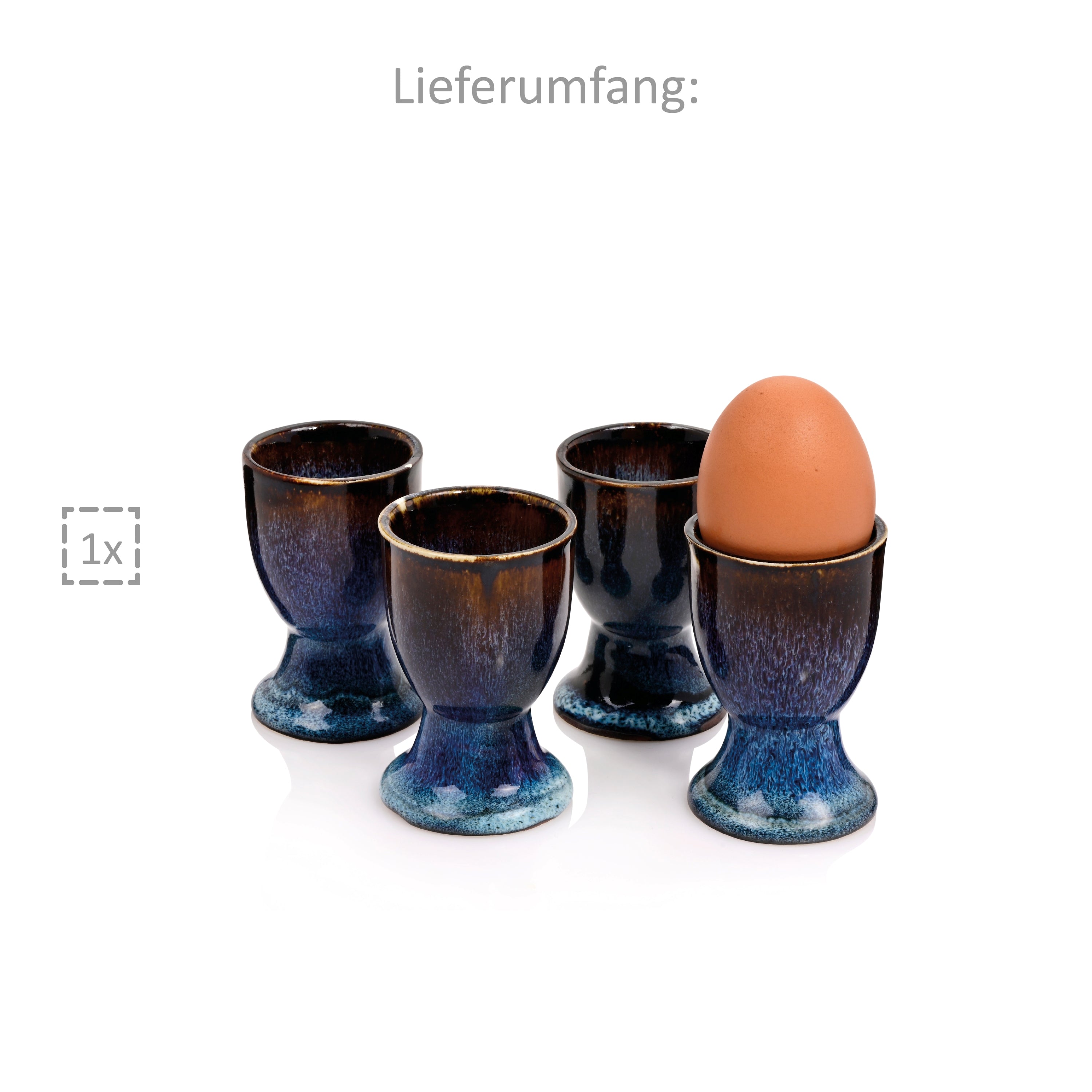 SÄNGER Eierbecher Set Tokio 4 teilig