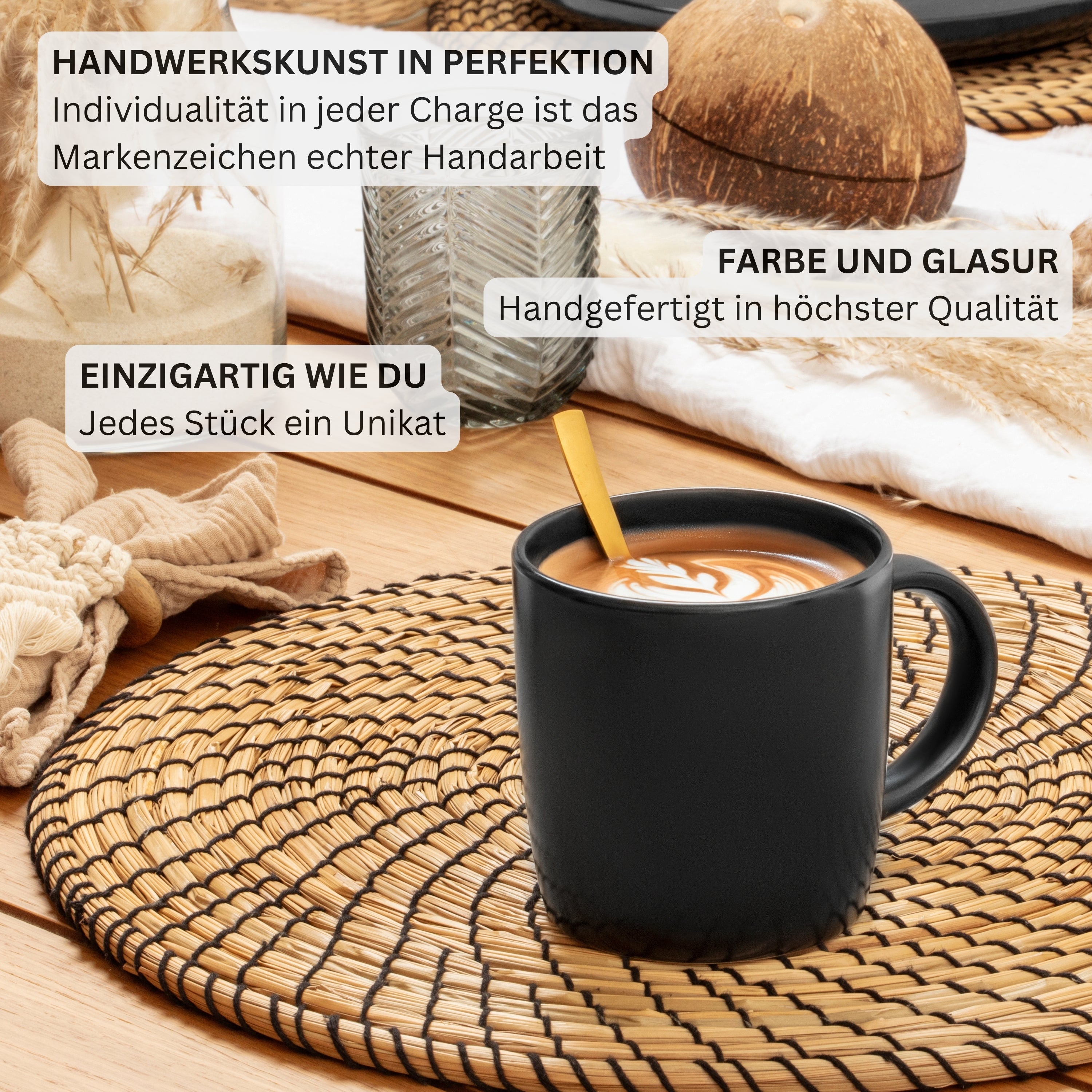 SÄNGER Steingut Geschirrset Madeira, Kombiservice 30 teilig für 6 Personen