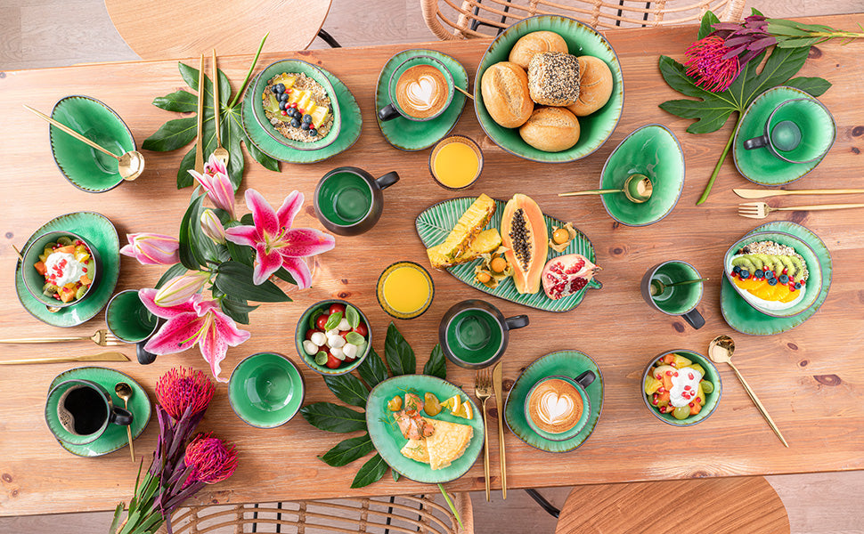 SÄNGER Espressobecher Set Palm Beach 4 teilig