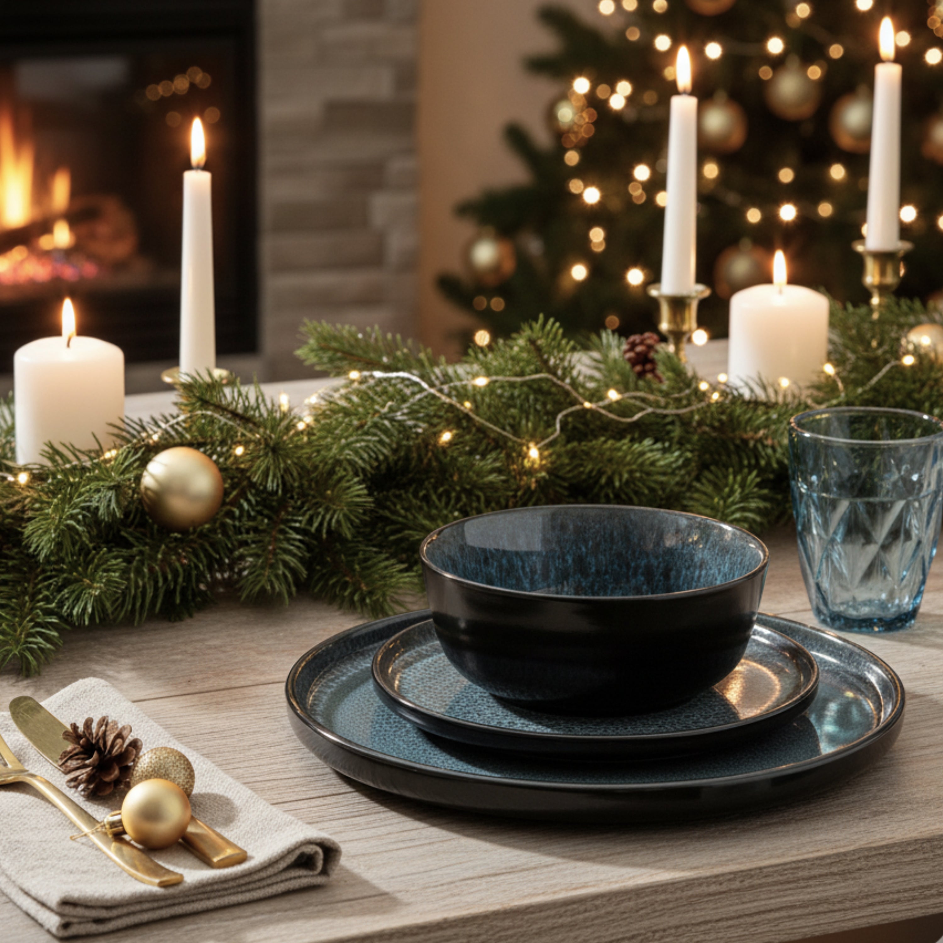 SÄNGER Steingut Tafelservice Manila 24 teilig für 6 Personen