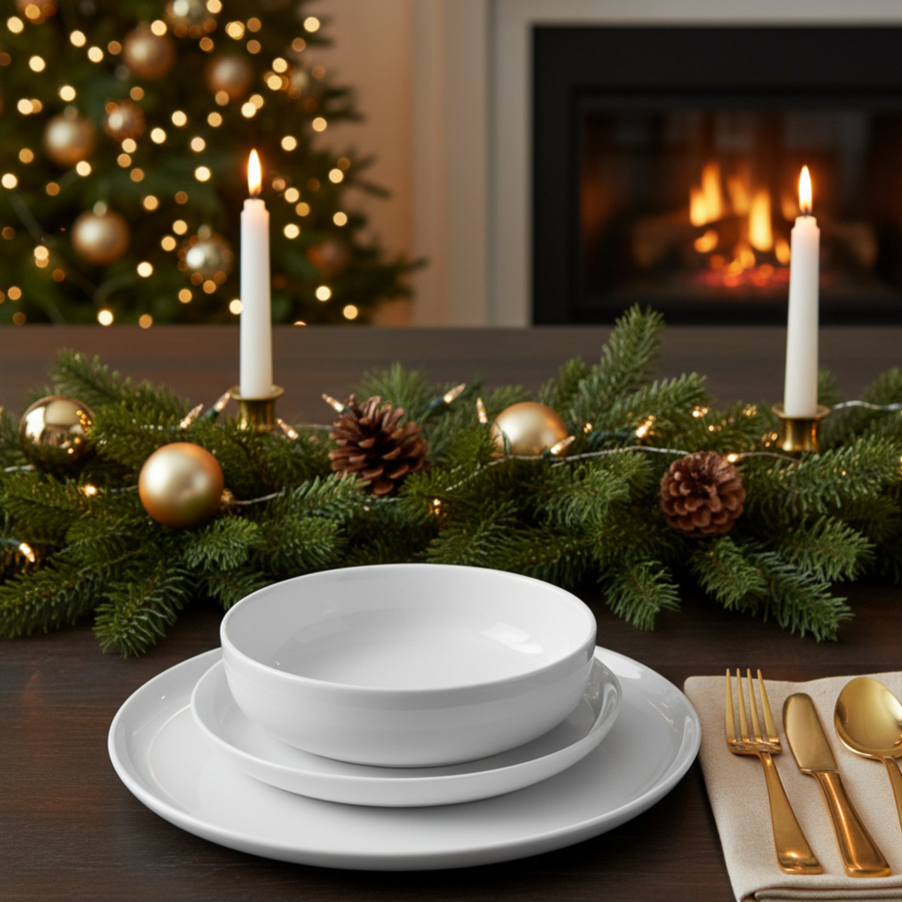 SÄNGER Porzellan Geschirrset Marlo 24-teilig für 6 Personen