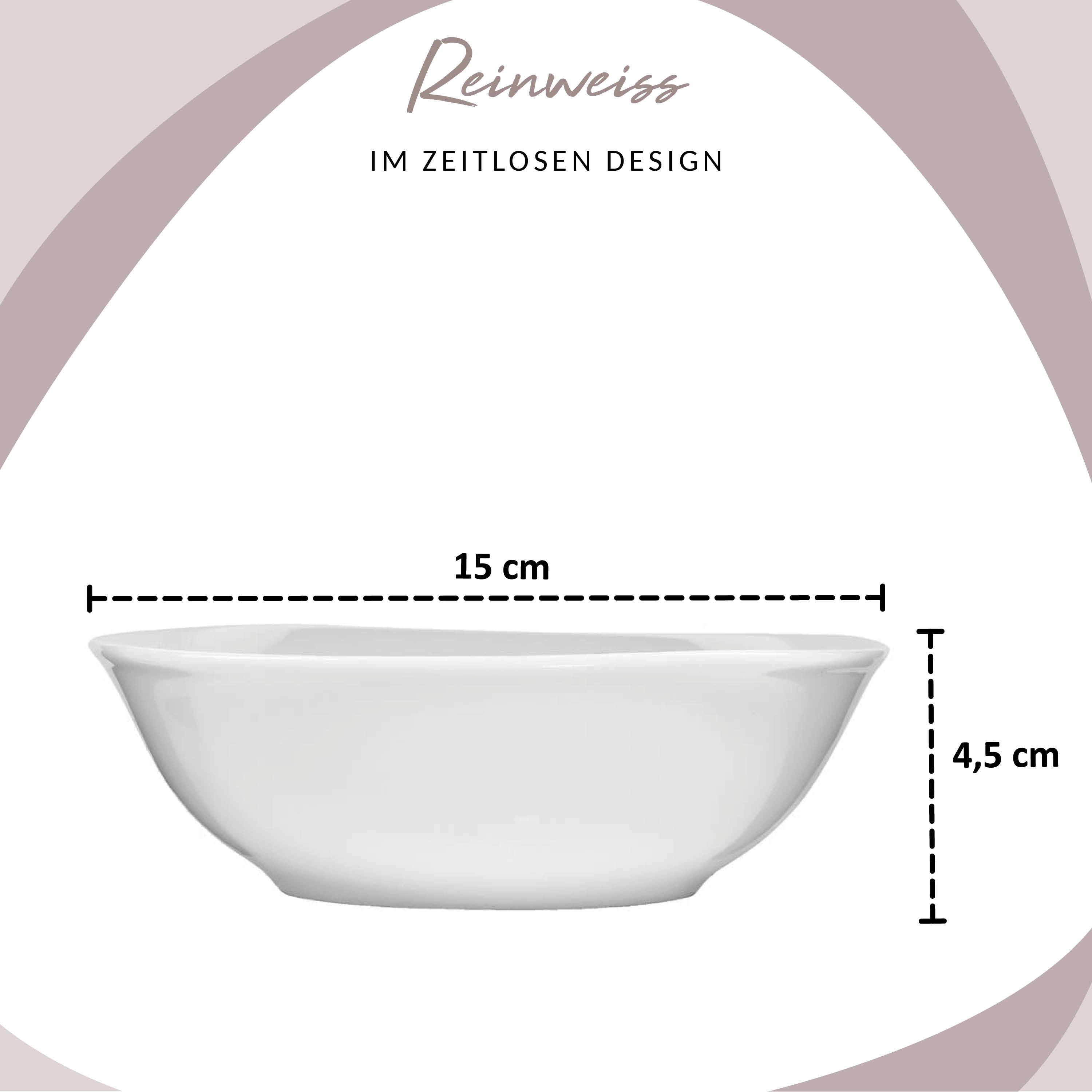 SÄNGER Porzellan Geschirrset Bilgola, Tafelservice 24 teilig für 6 Personen