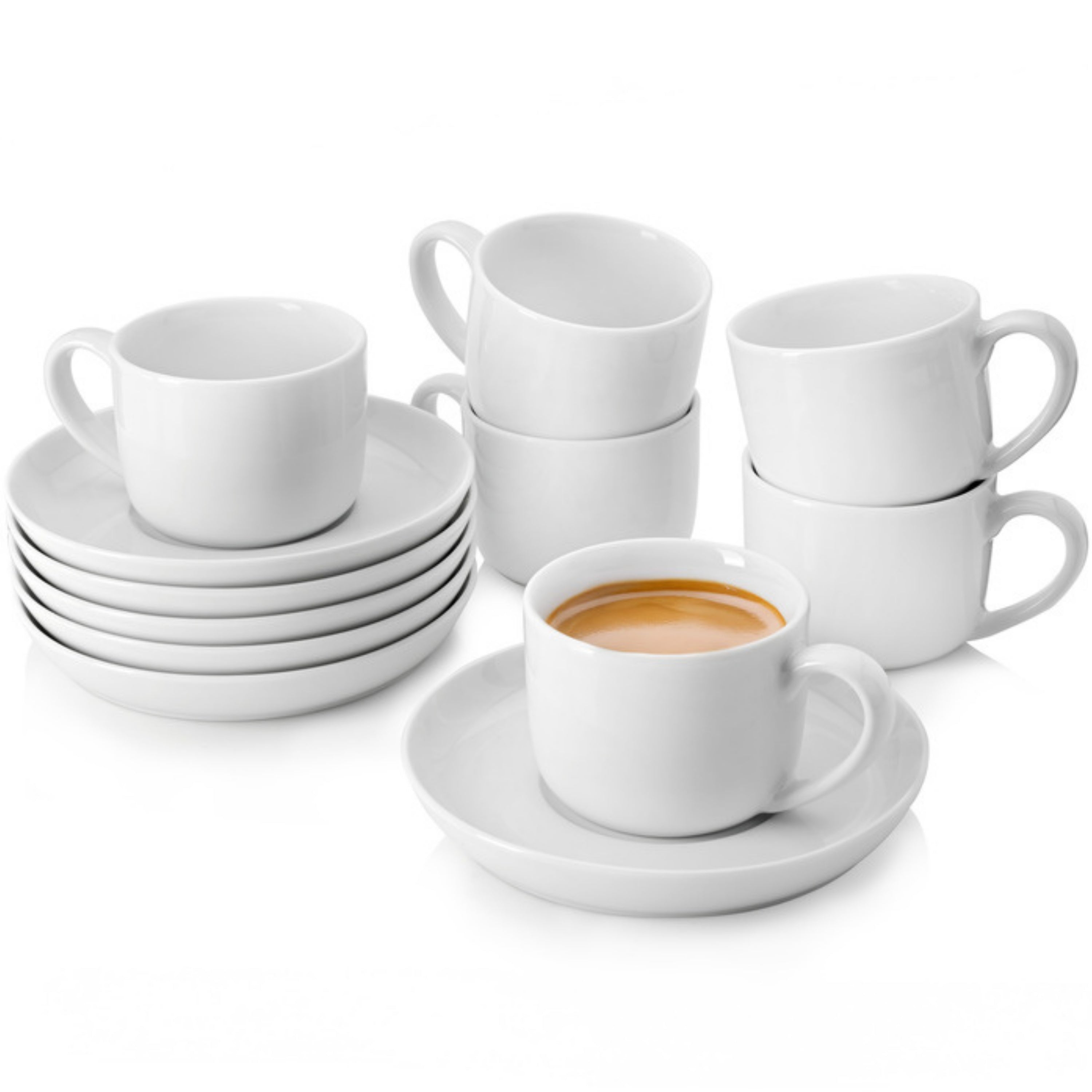 SÄNGER Porzellan Kaffeetassen Set Marlo 12-teilig für 6 Personen