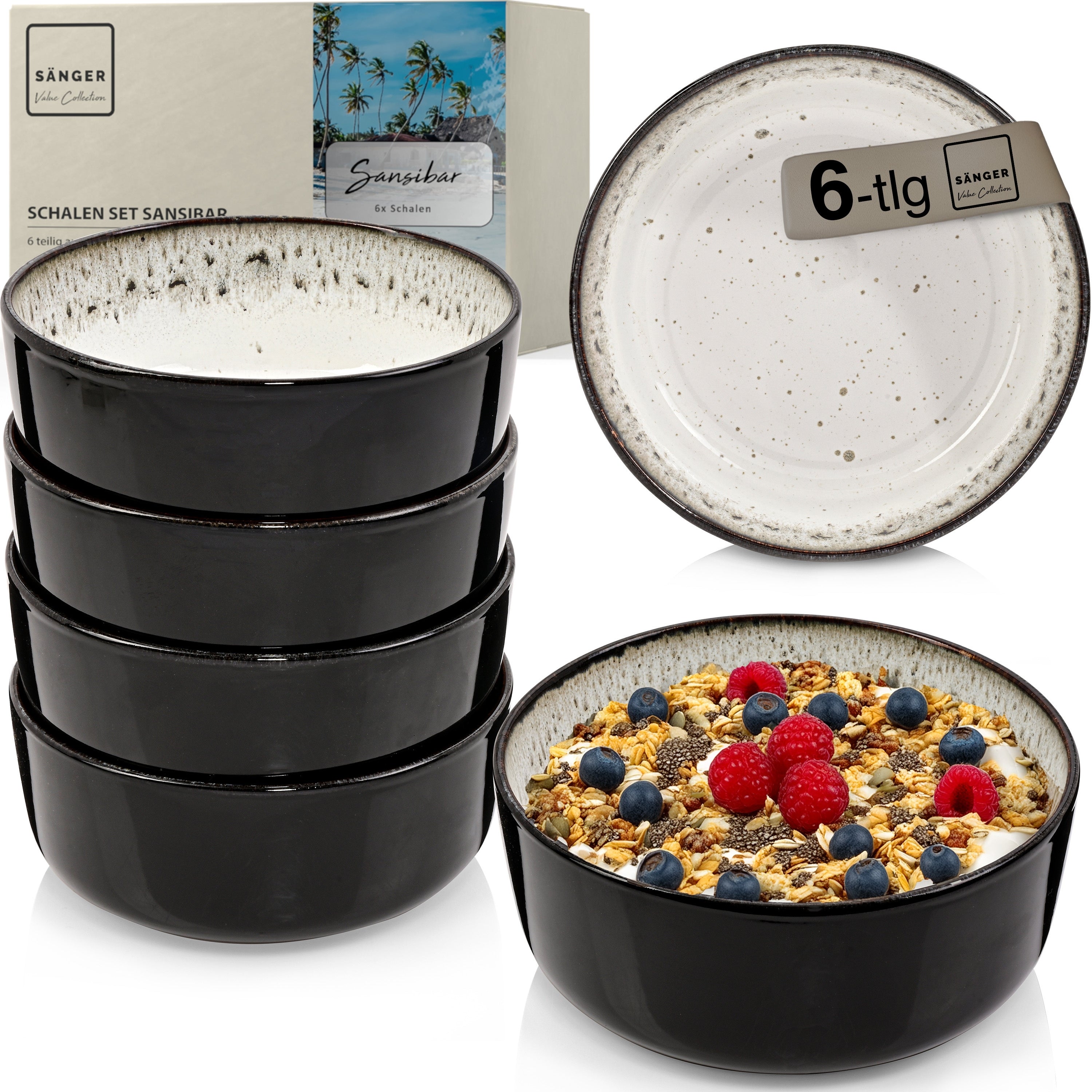 SÄNGER Schalen Set Sansibar 6 teilig